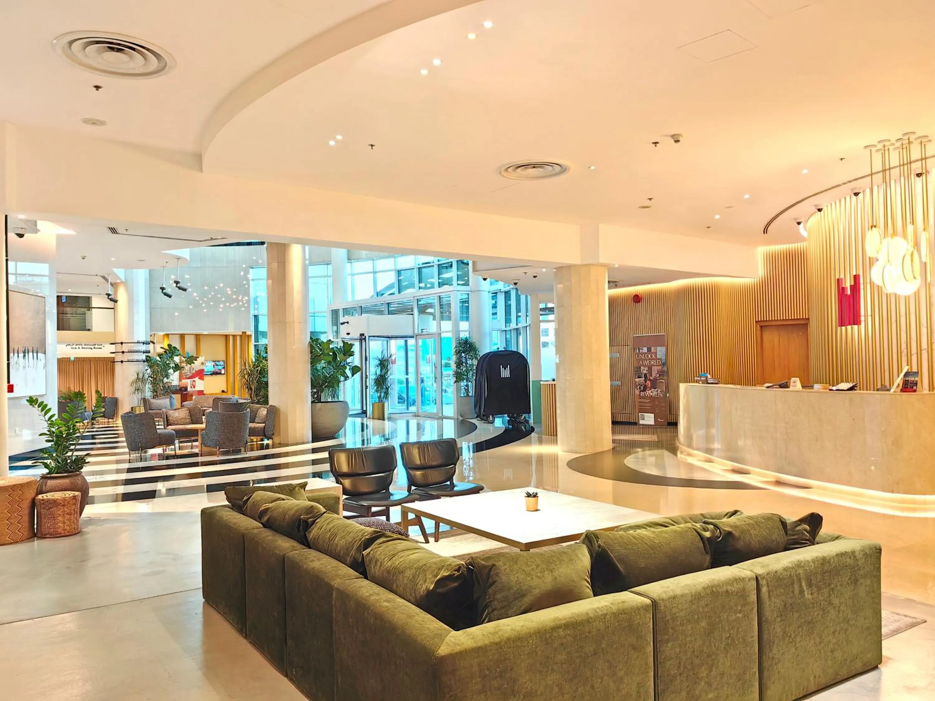 Lobby or reception in Millennium Airport Hotel Dubai