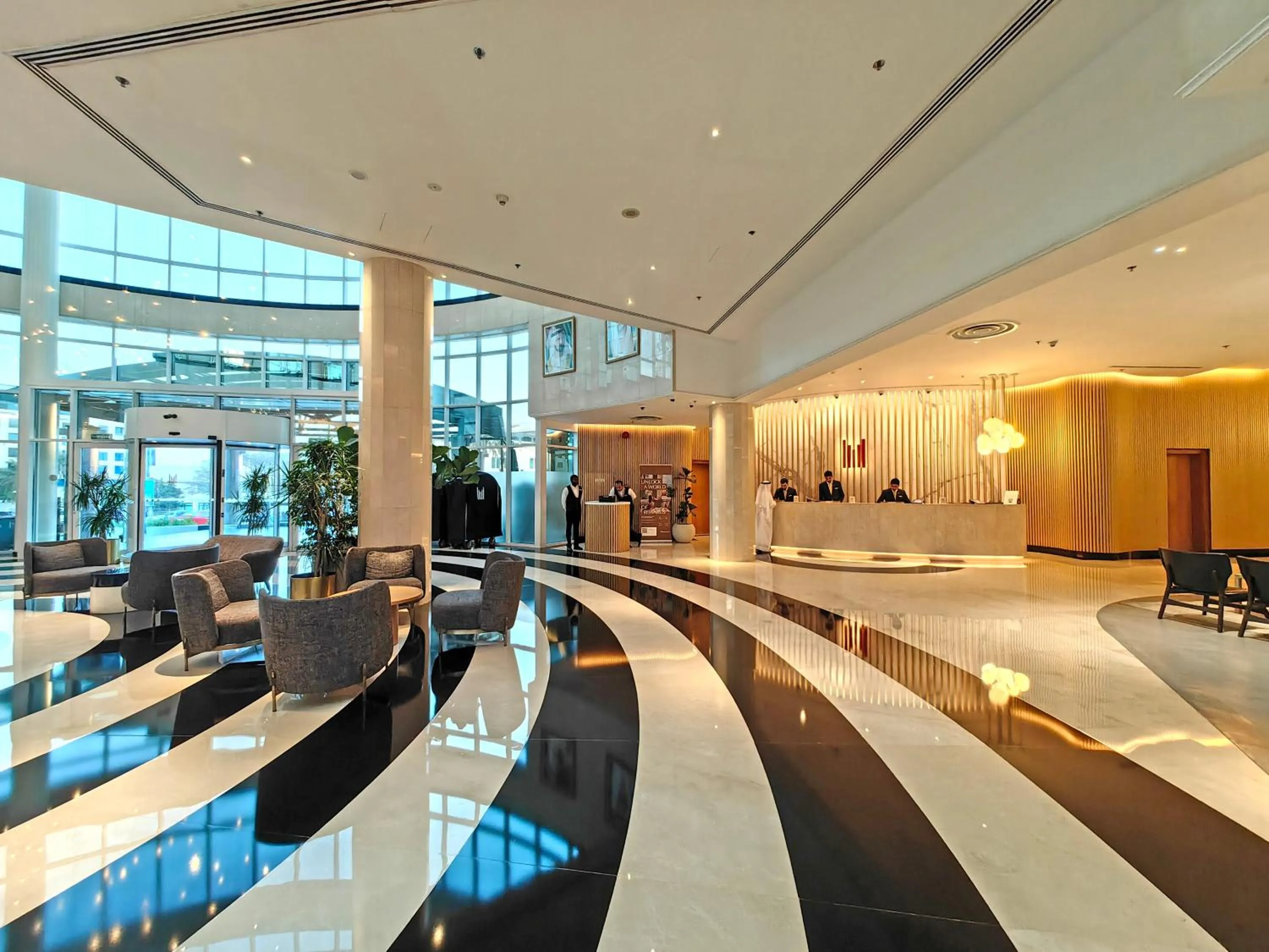 Lobby or reception in Millennium Airport Hotel Dubai