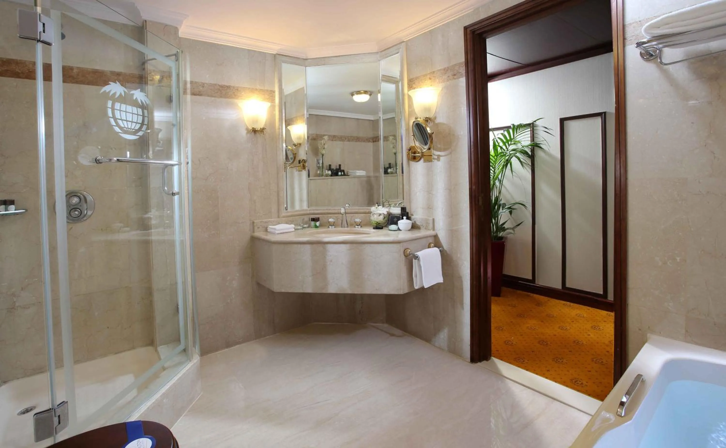 Bathroom in Carlton Palace Hotel