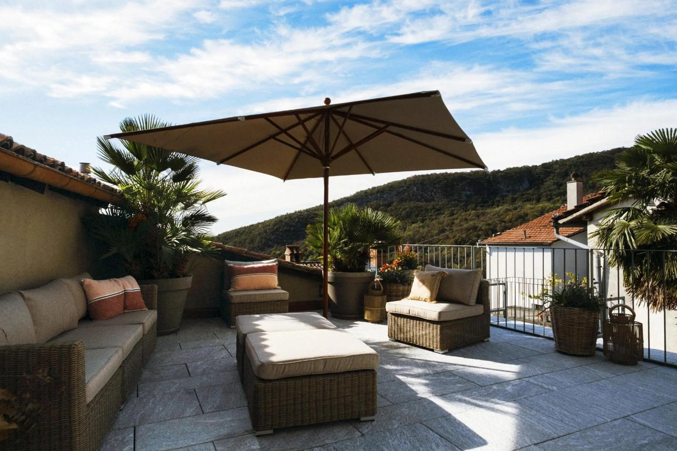 Balcony/Terrace in Locanda San Silvestro - Meride