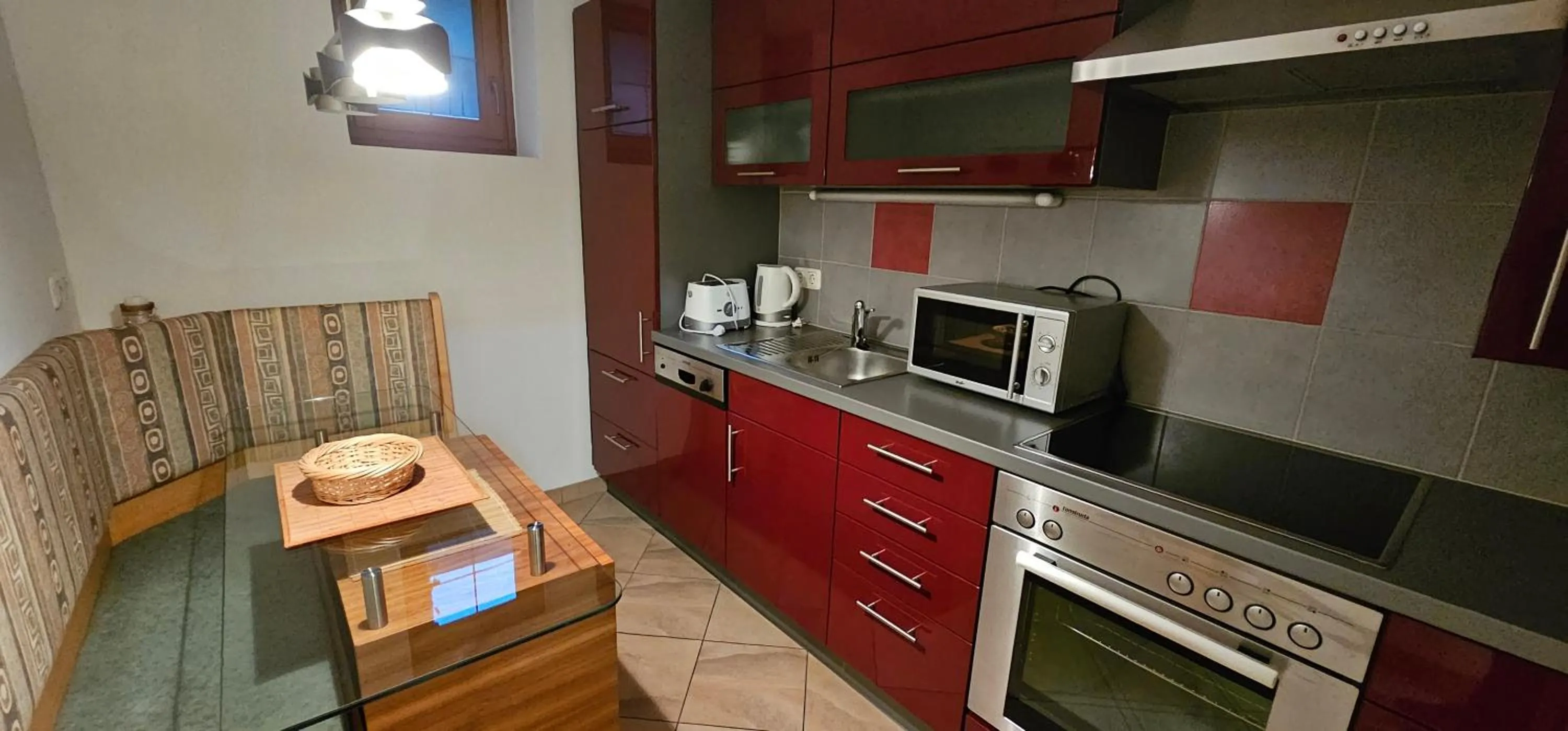 Kitchen or kitchenette in Hotel-Garni Pramstraller