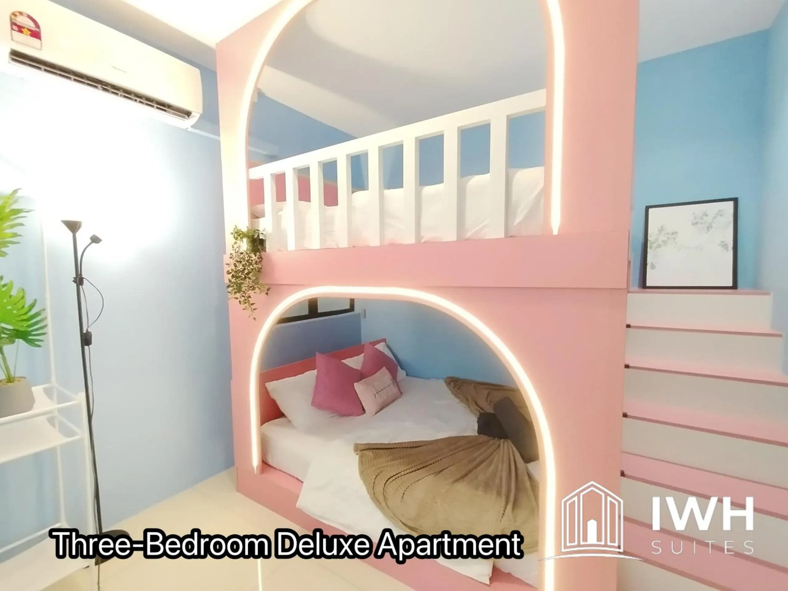 Bed in Ipoh Waterpark Manhattan Premium Suites by IWH Suites