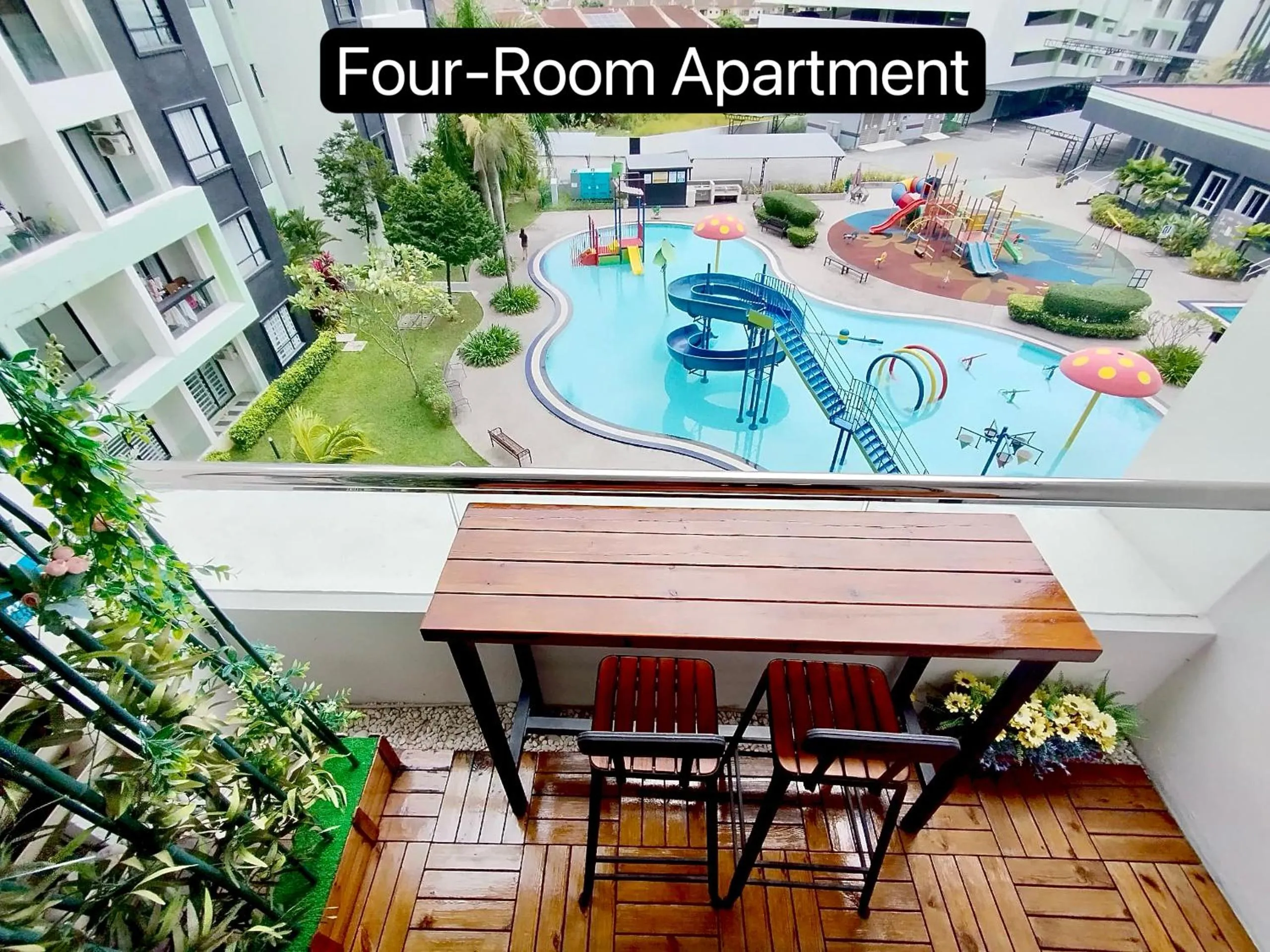 Pool view in Ipoh Waterpark Manhattan Premium Suites by IWH Suites