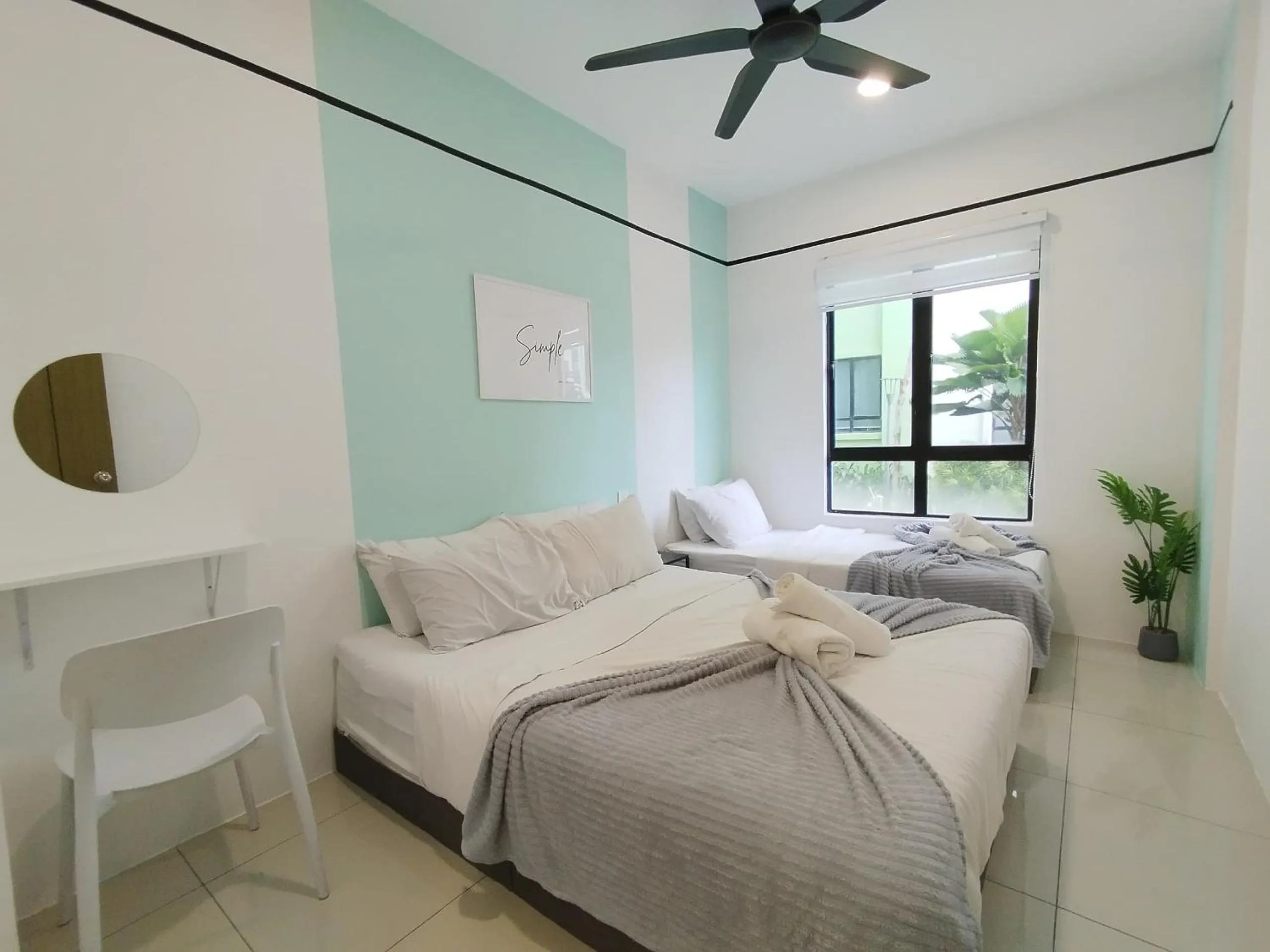 Bed in Ipoh Waterpark Manhattan Premium Suites by IWH Suites