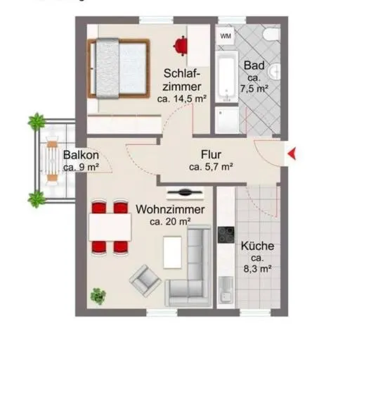 Floor plan in Römercastell Wirtshaus & Hotel