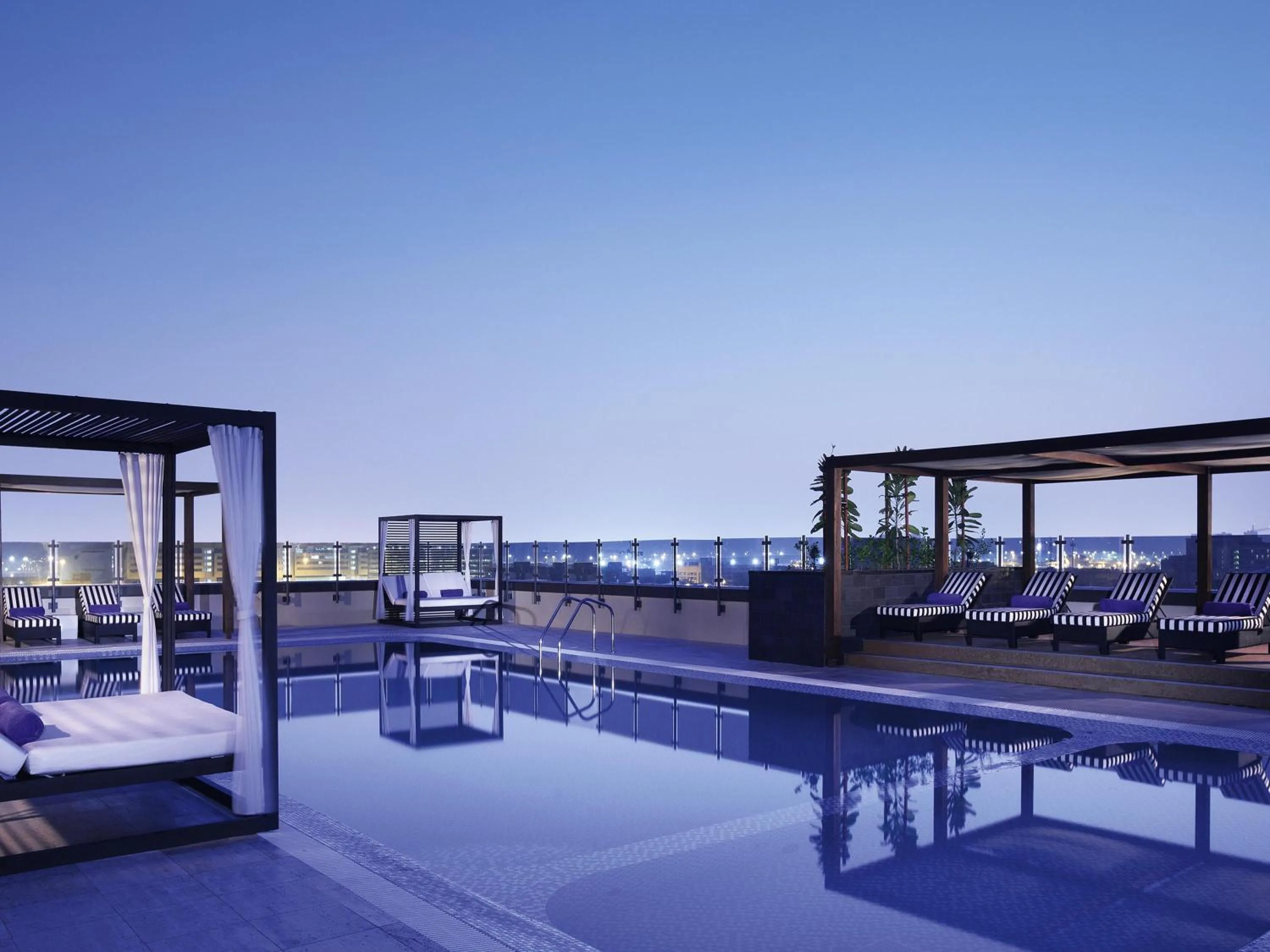 Pool view in Pullman Dubai Creek City Centre