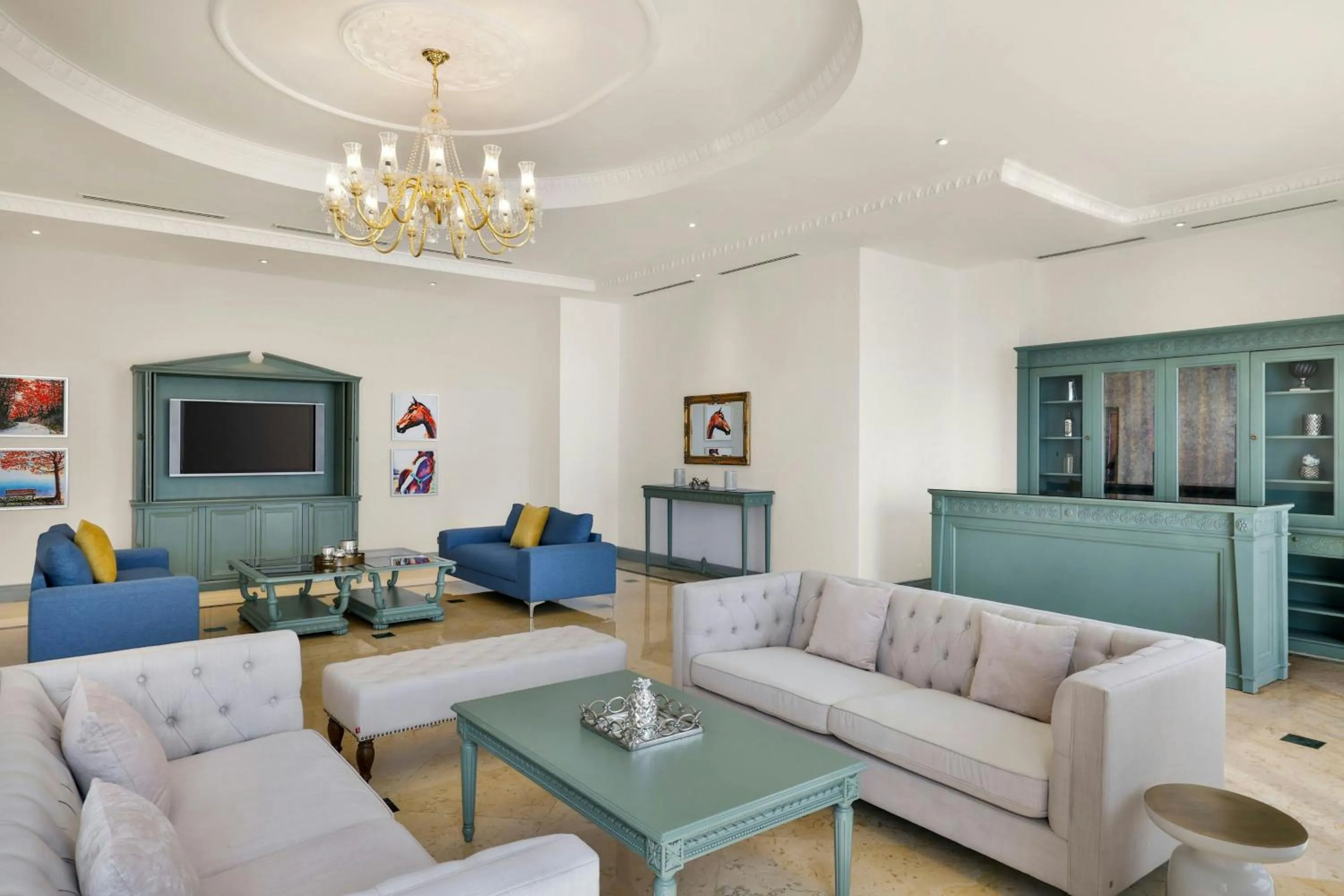 Living room in Al Habtoor Grand Resort, Autograph Collection