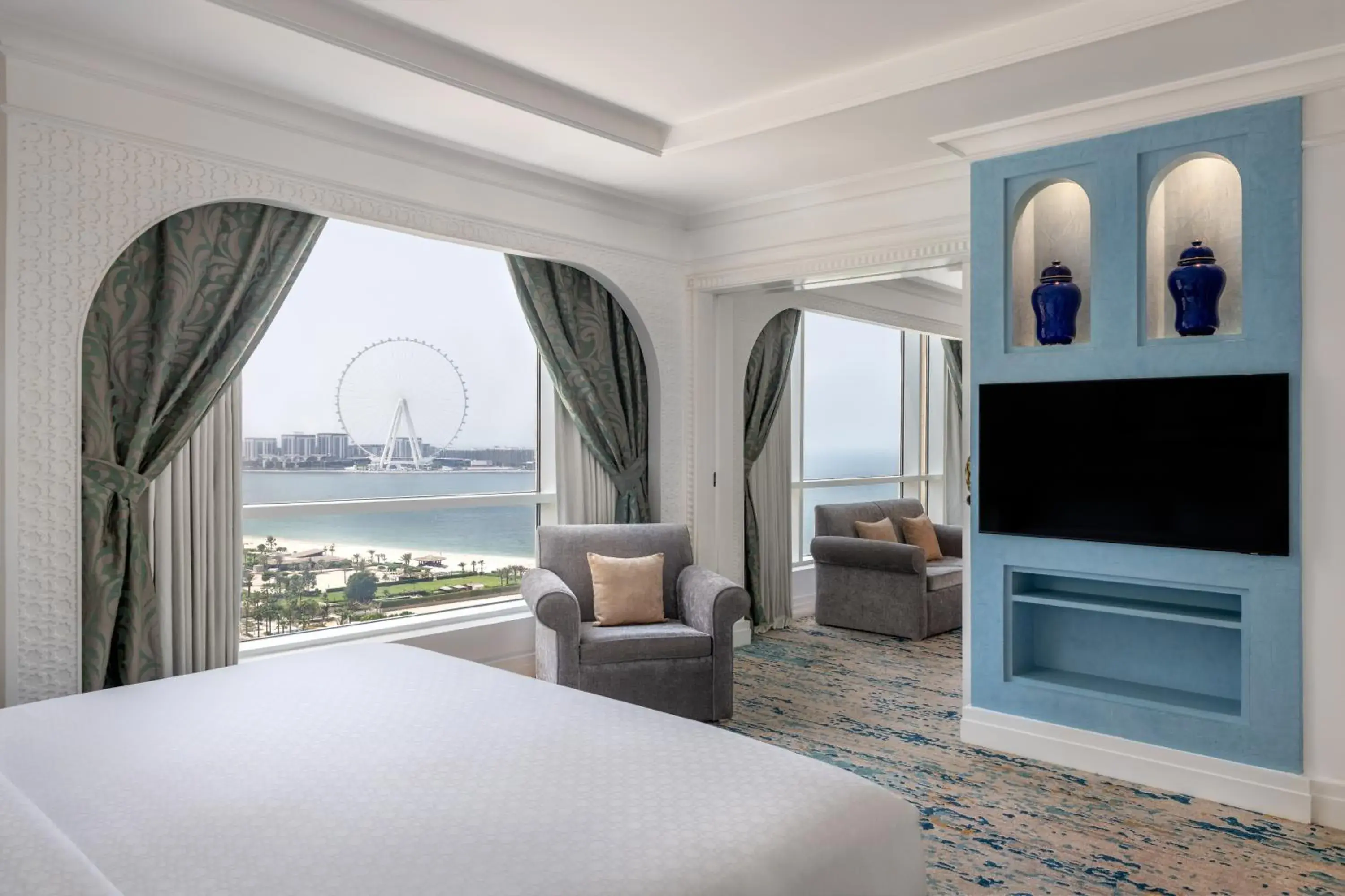 Tower Family Suite – Spacious 1-Bedroom with Partial Sea View and Private Beach Access in Al Habtoor Grand Resort, Autograph Collection Tower Family Suite – Spacious 1-Bedroom with Partial Sea View and Private Beach Access in Al Habtoor Grand Resort, Autograph Collection