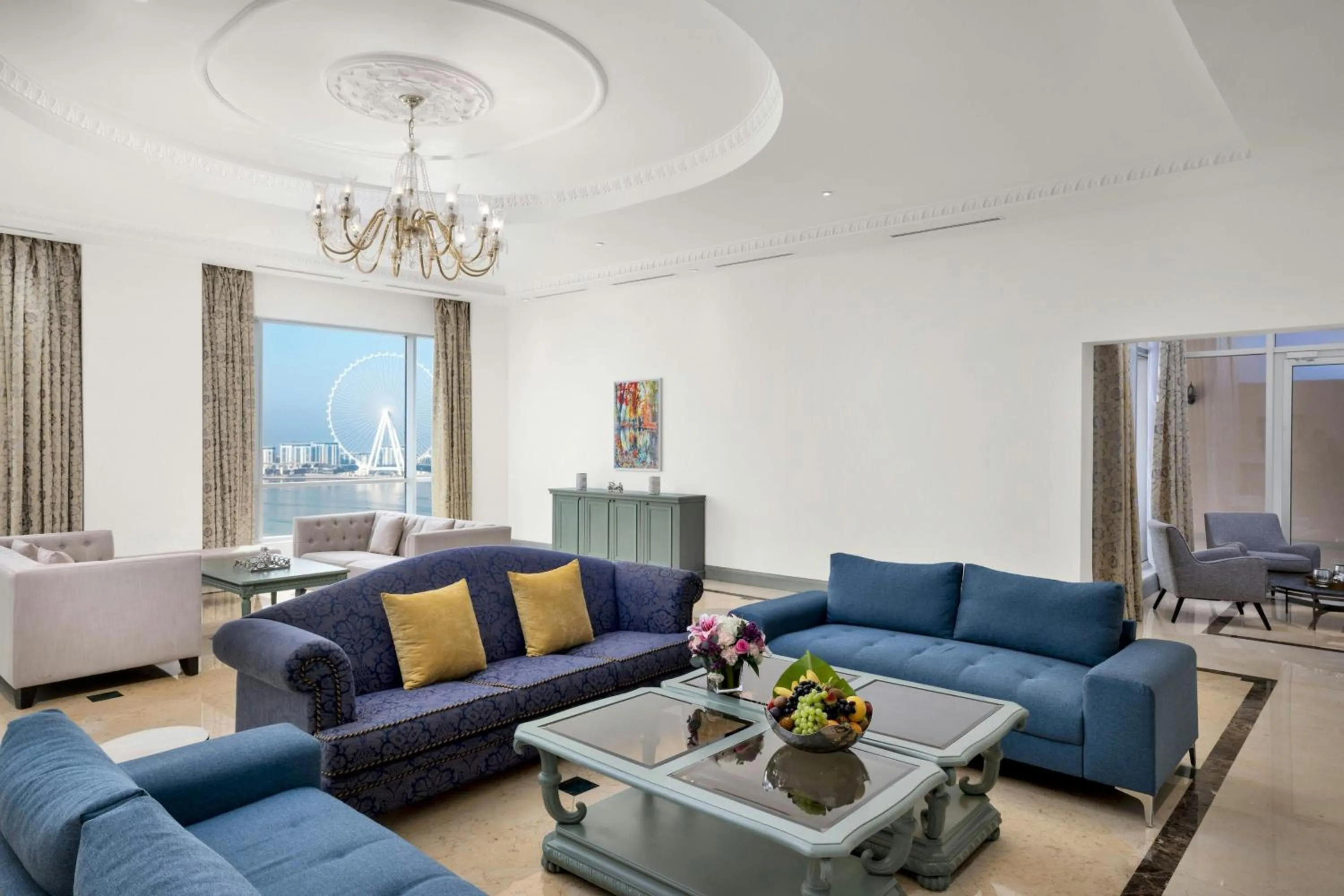Living room in Al Habtoor Grand Resort, Autograph Collection