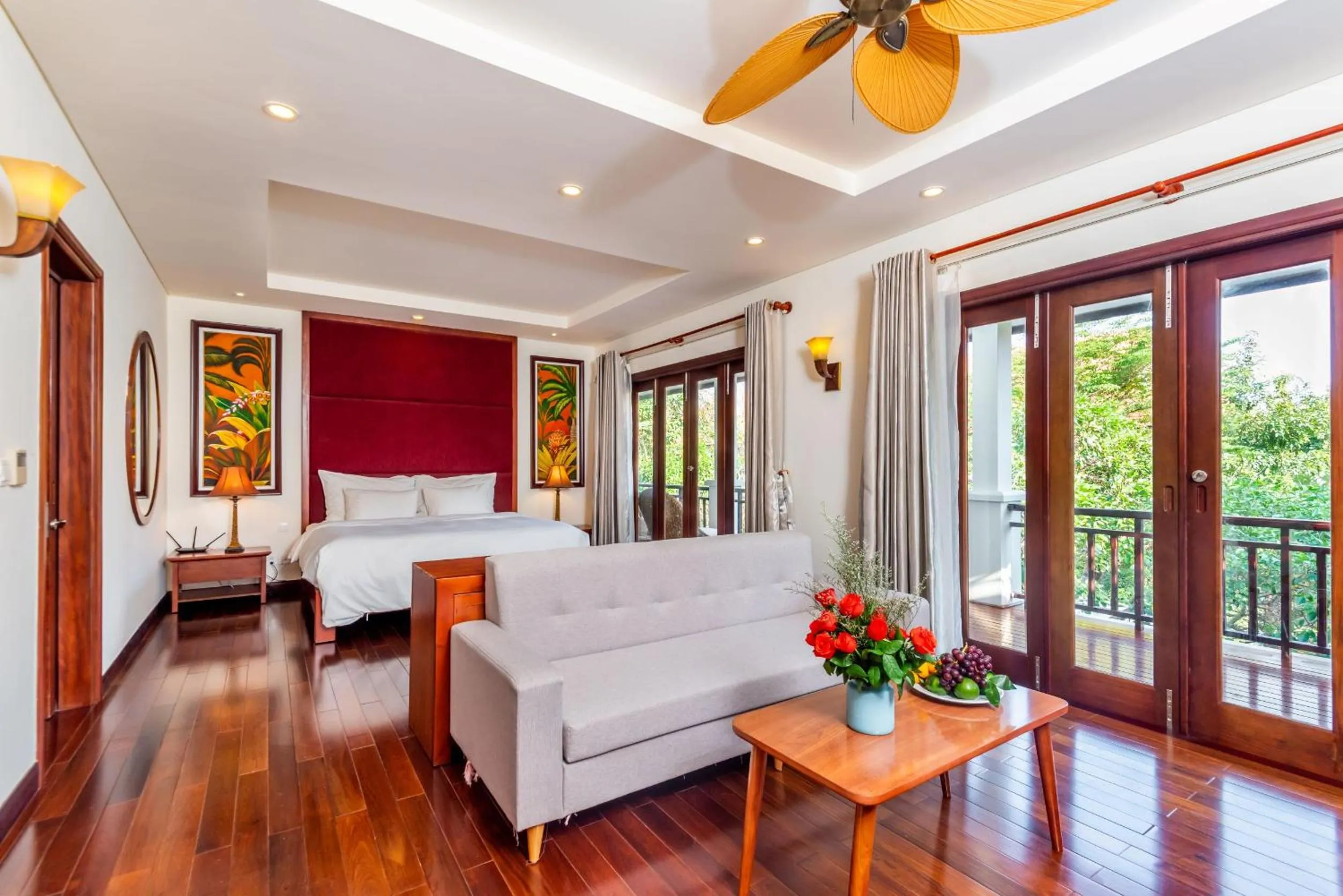 Bed in Abogo Resort Villas Luxury Da Nang