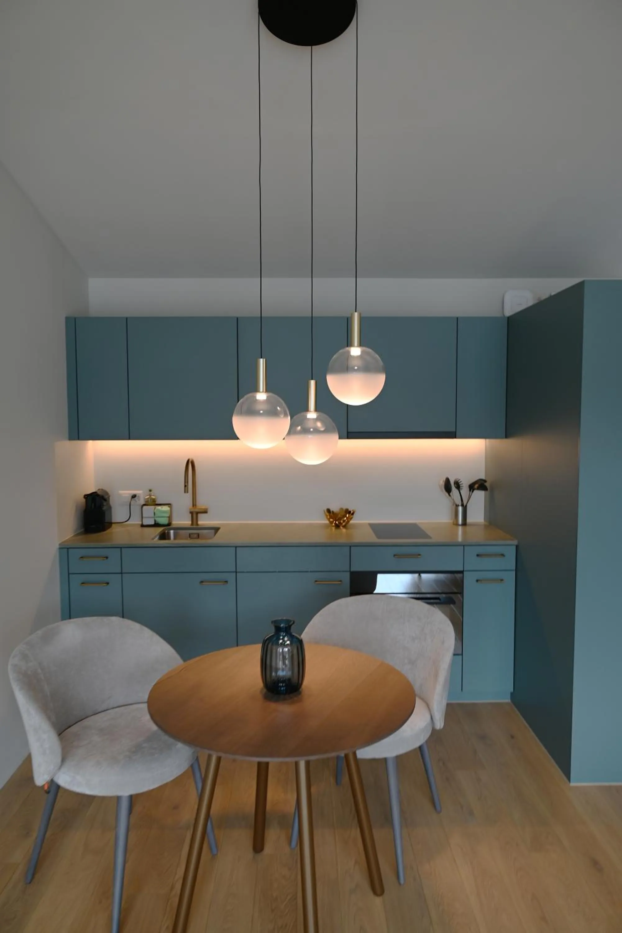 Kitchen or kitchenette in Boutique Hotel La Rocca