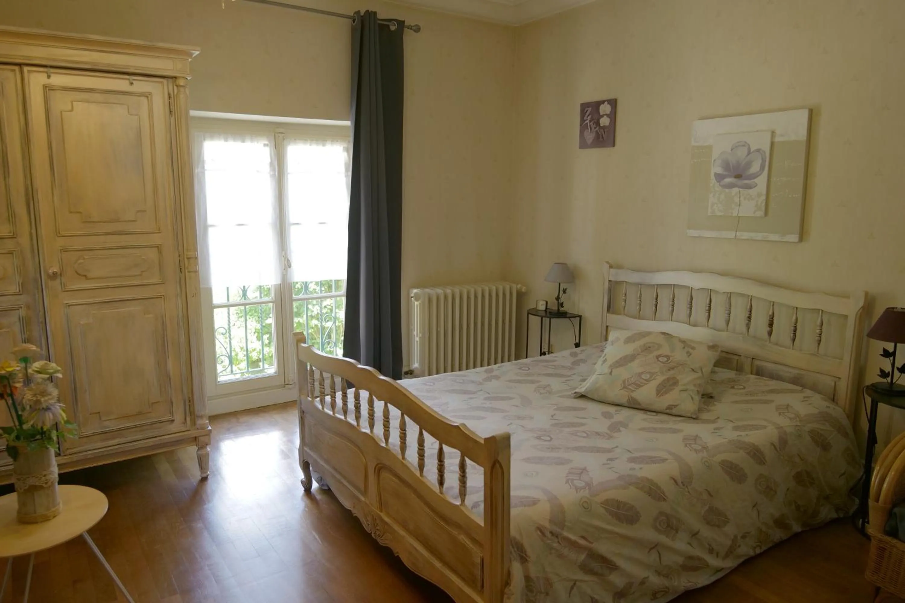 Bed in Chambres d'hôtes dans une maison de caractère