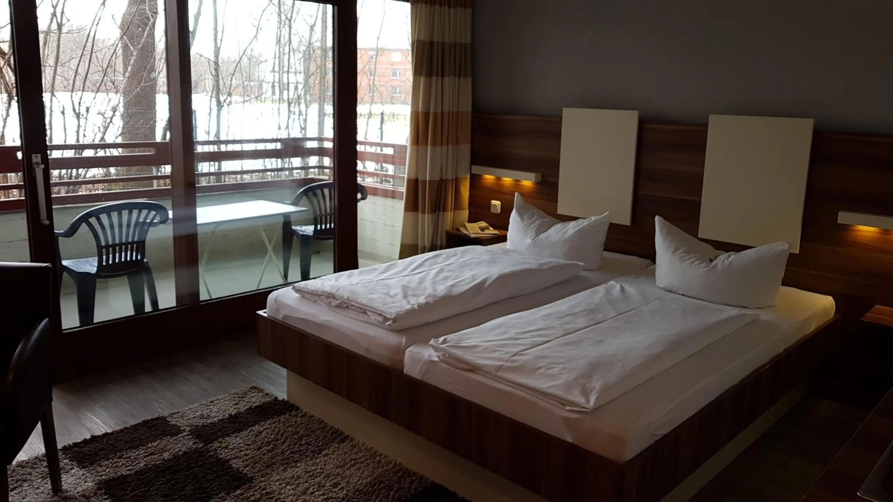 Decorative detail, Bed in Central Hotel-Apart München