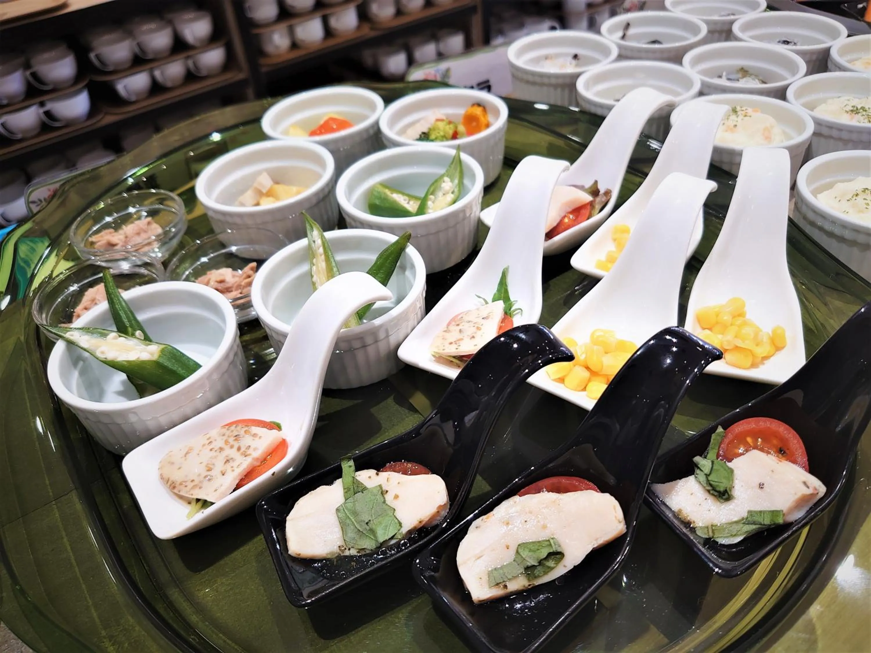 Buffet breakfast in Green Rich Hotel Miyazaki Tachibandori 2 (Artificial hot spring Futamata Yunohana)