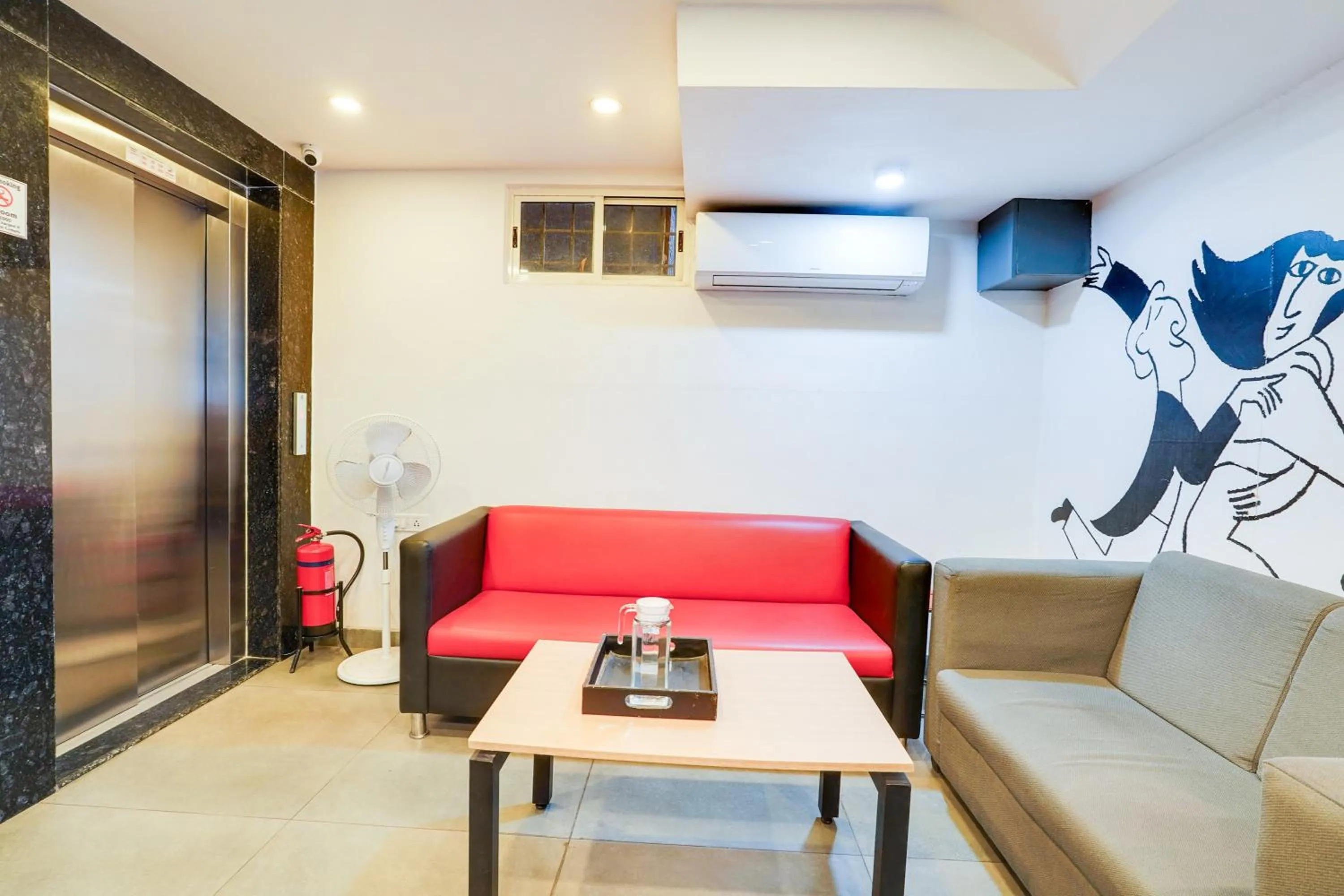 Lobby or reception in Super Townhouse BTM Layout Near Madiwala Lake Formerly Q Rooms