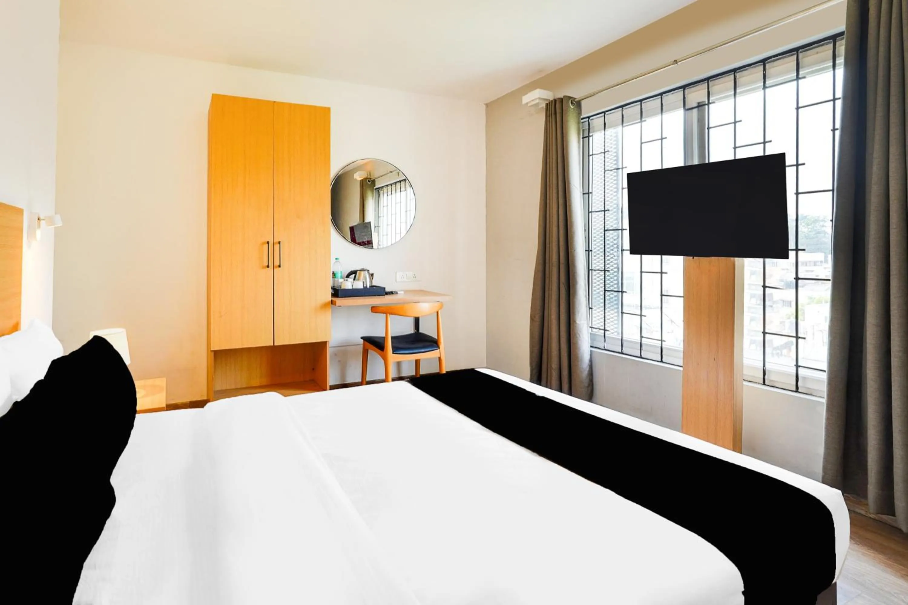 Bedroom, Bed in Super Townhouse BTM Layout Near Madiwala Lake Formerly Q Rooms