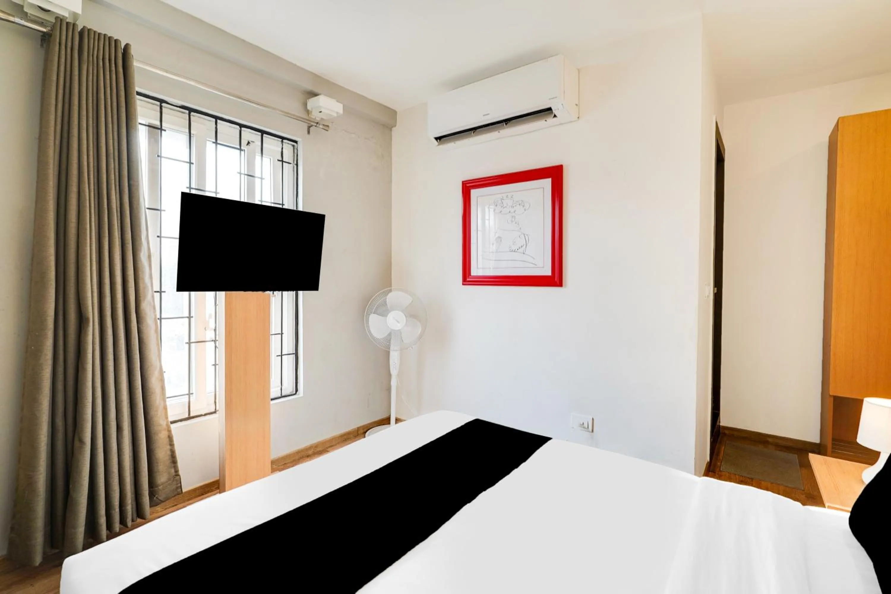 Bedroom, Bed in Super Townhouse BTM Layout Near Madiwala Lake Formerly Q Rooms