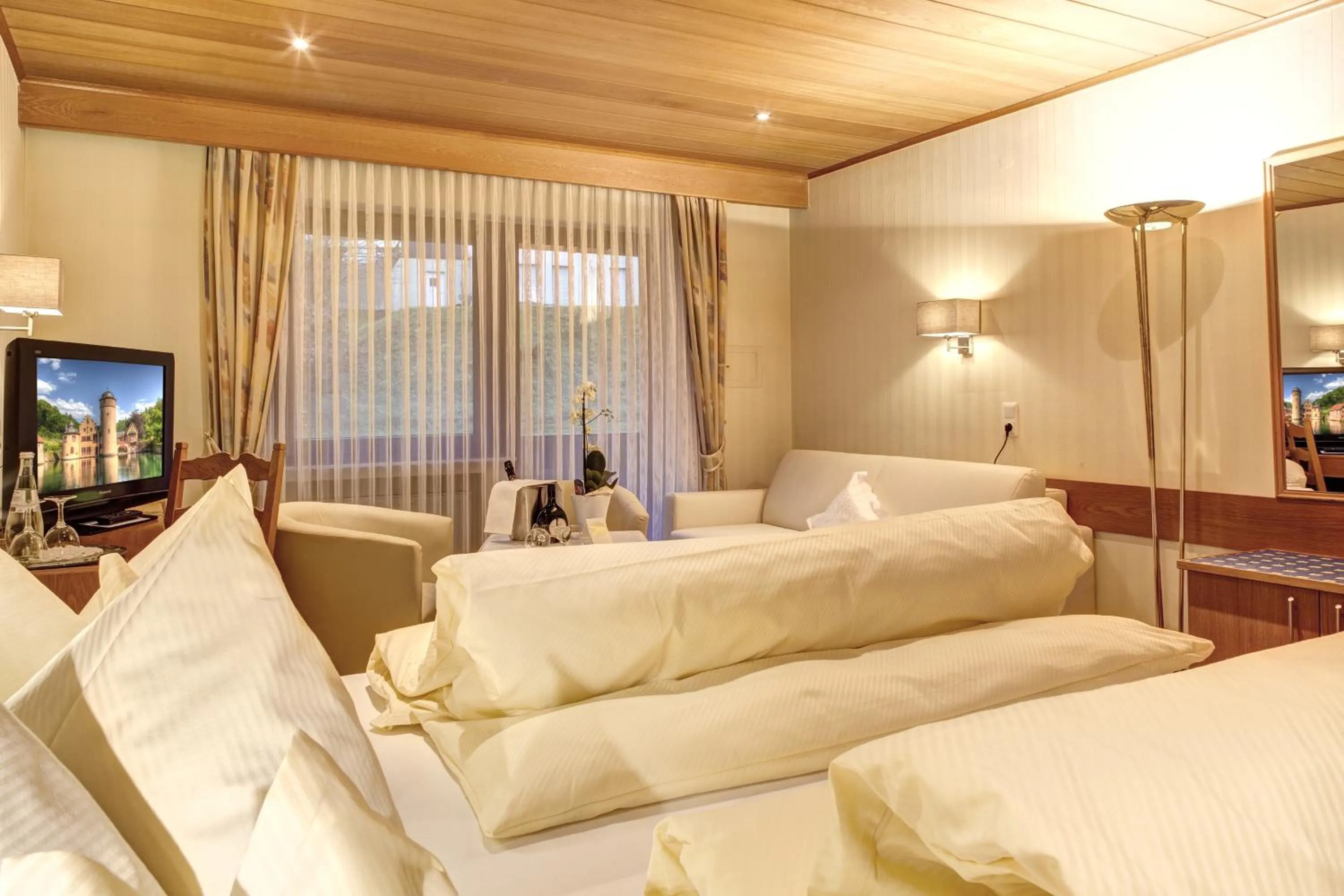 Seating area, Bed in Zum Wiesengrund