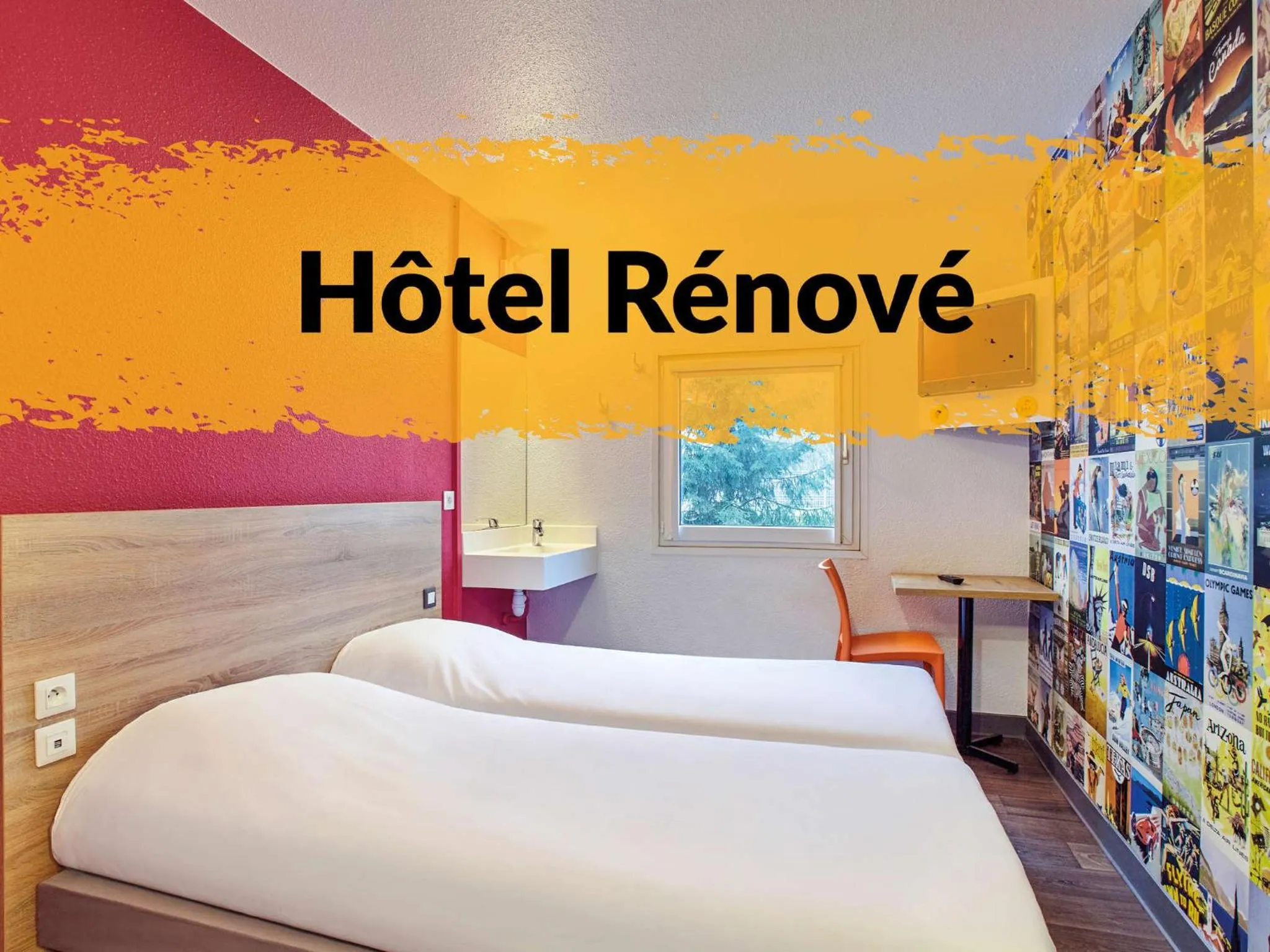 Bed in hotelF1 Lyon Solaize