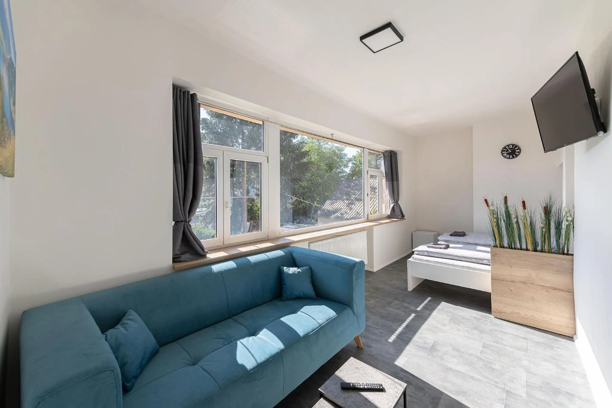 Bed in Apartsee Wellness Plzeň