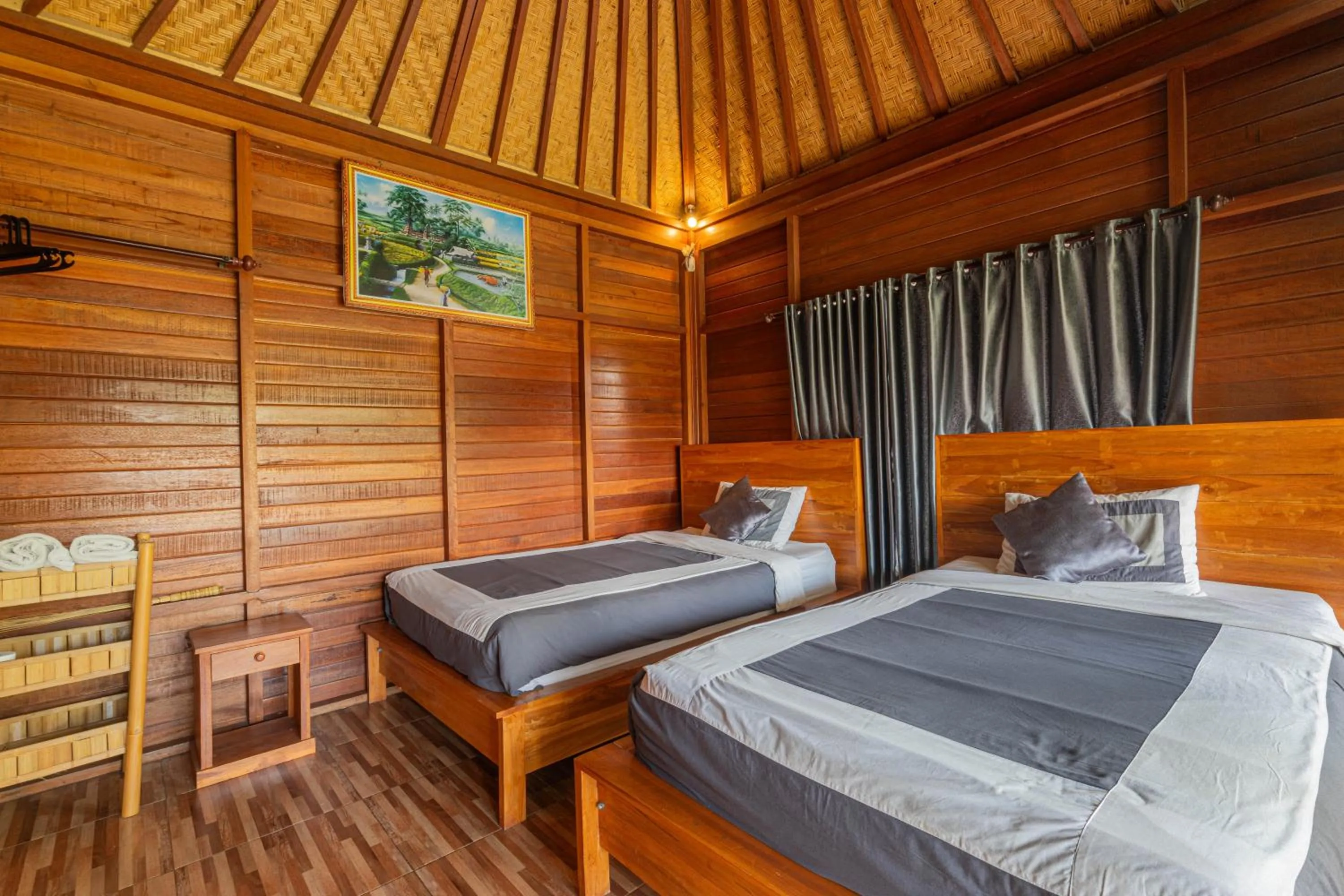 Bed in Cabana Bali Villa