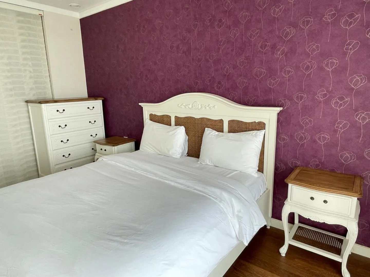 Bed in Ocean Star Condominium