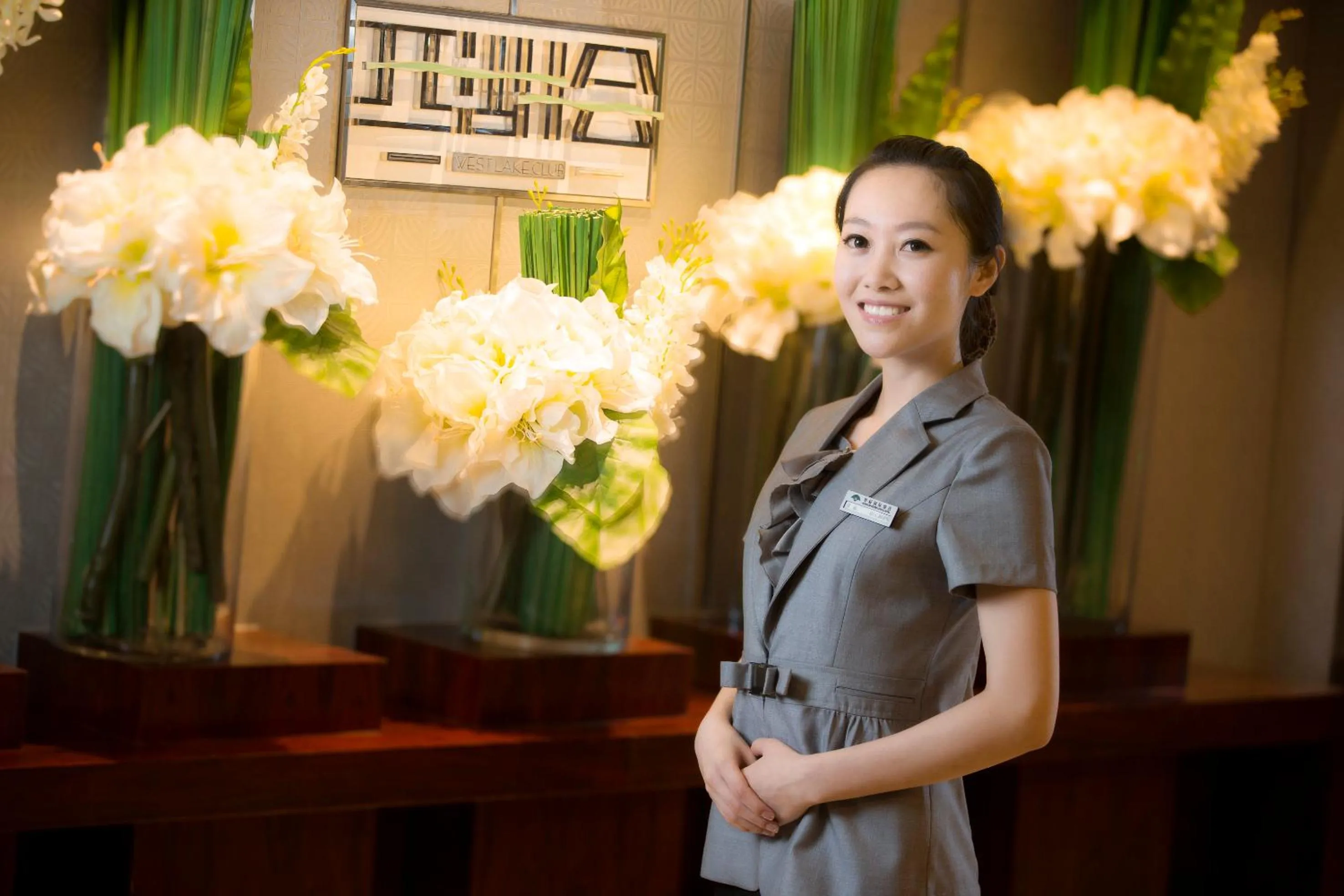 Staff in Huachen International Hotel