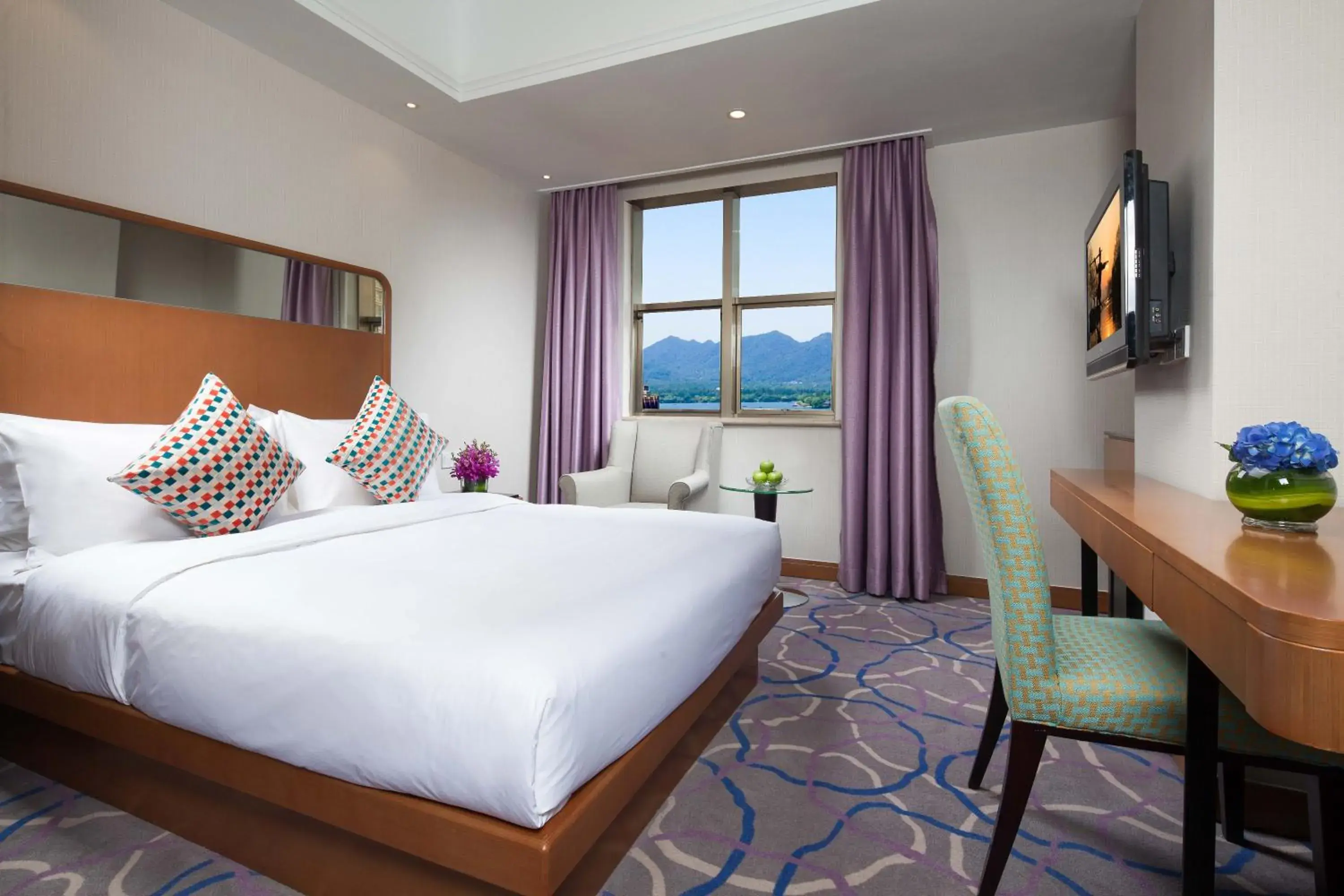 Bed in Huachen International Hotel Bed in Huachen International Hotel