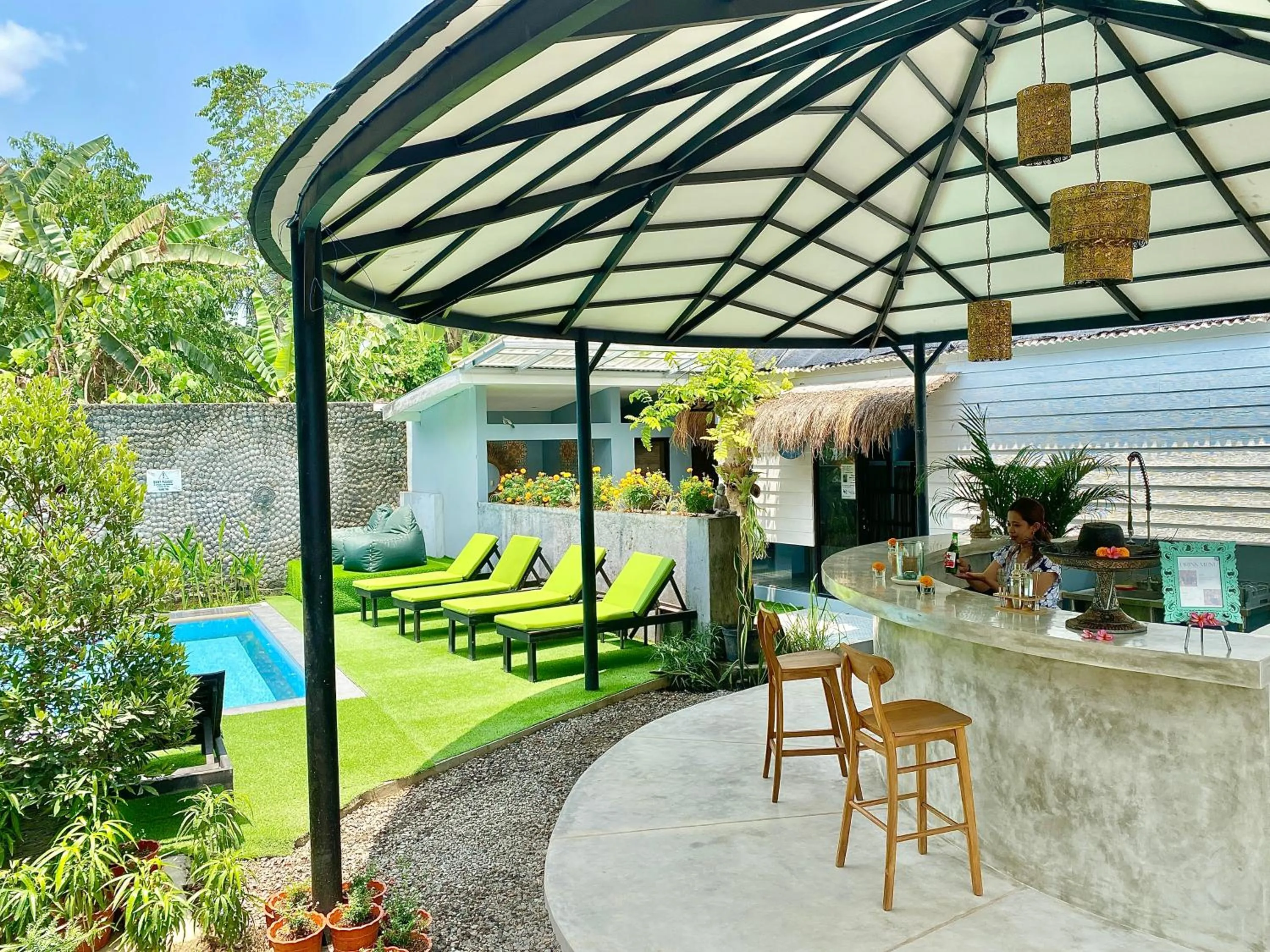 Lounge or bar in The Jungle Hostel Canggu