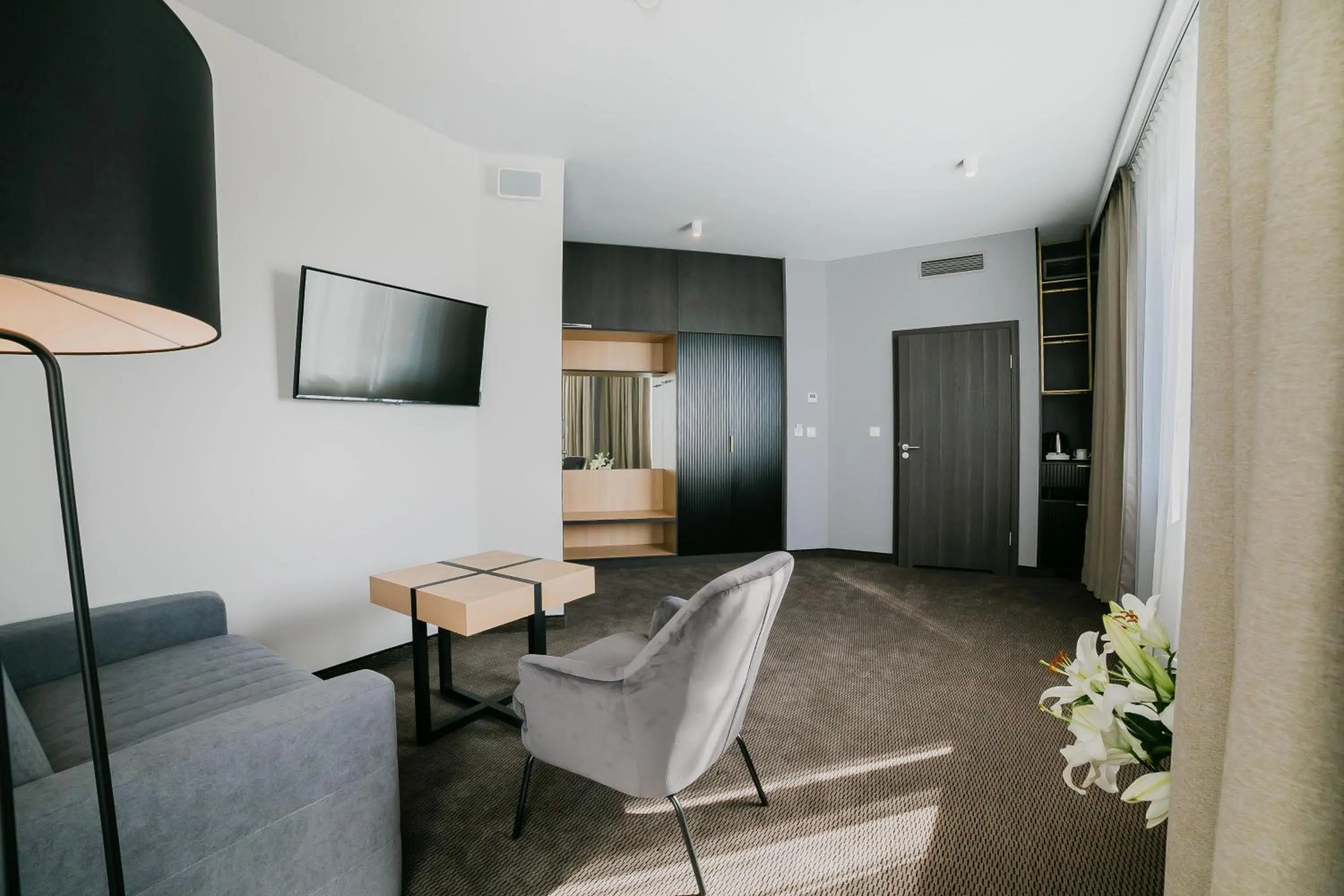 Living room, TV/Entertainment Center in V Hotel Warsaw