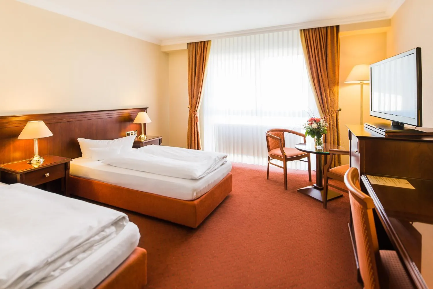 Bed in Hotel Villa Marburg im Park