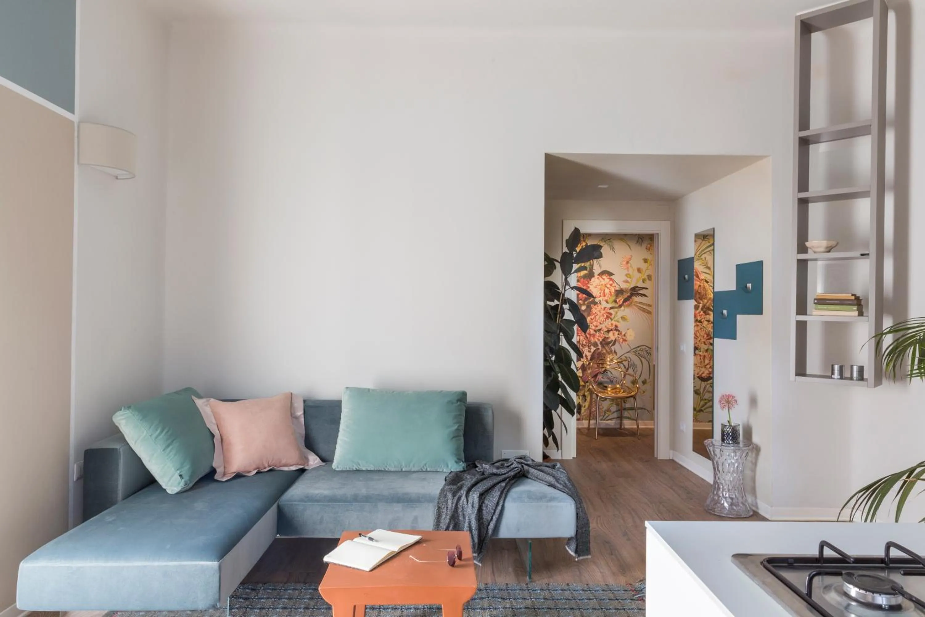 Living room in San Leonardo Suites