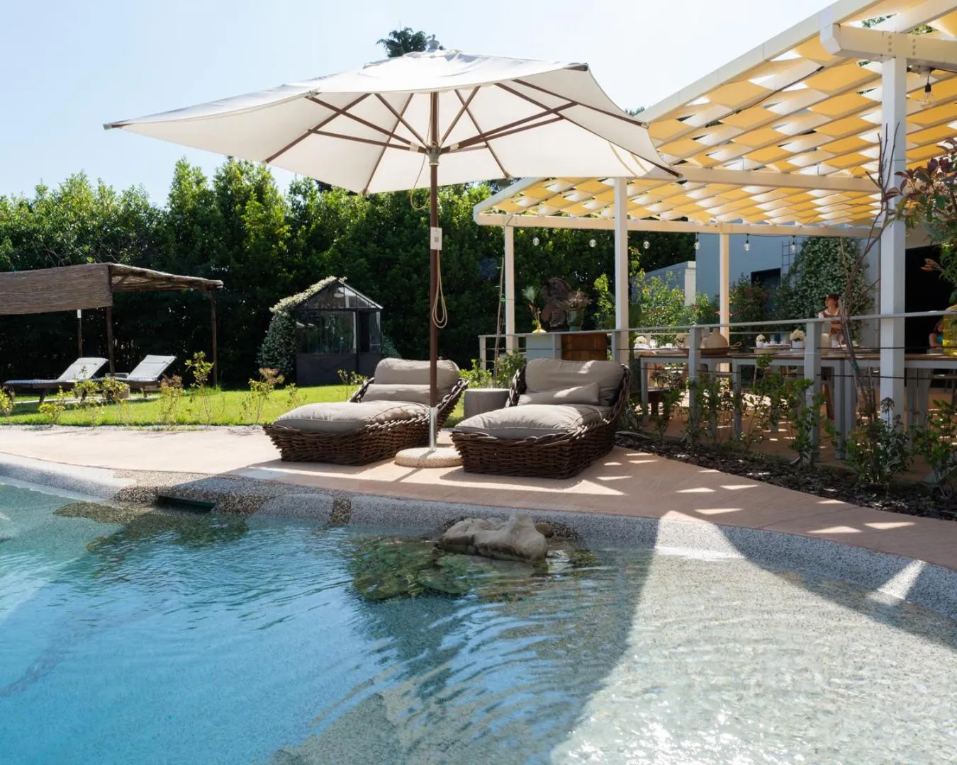 Swimming pool in Relais San Baio