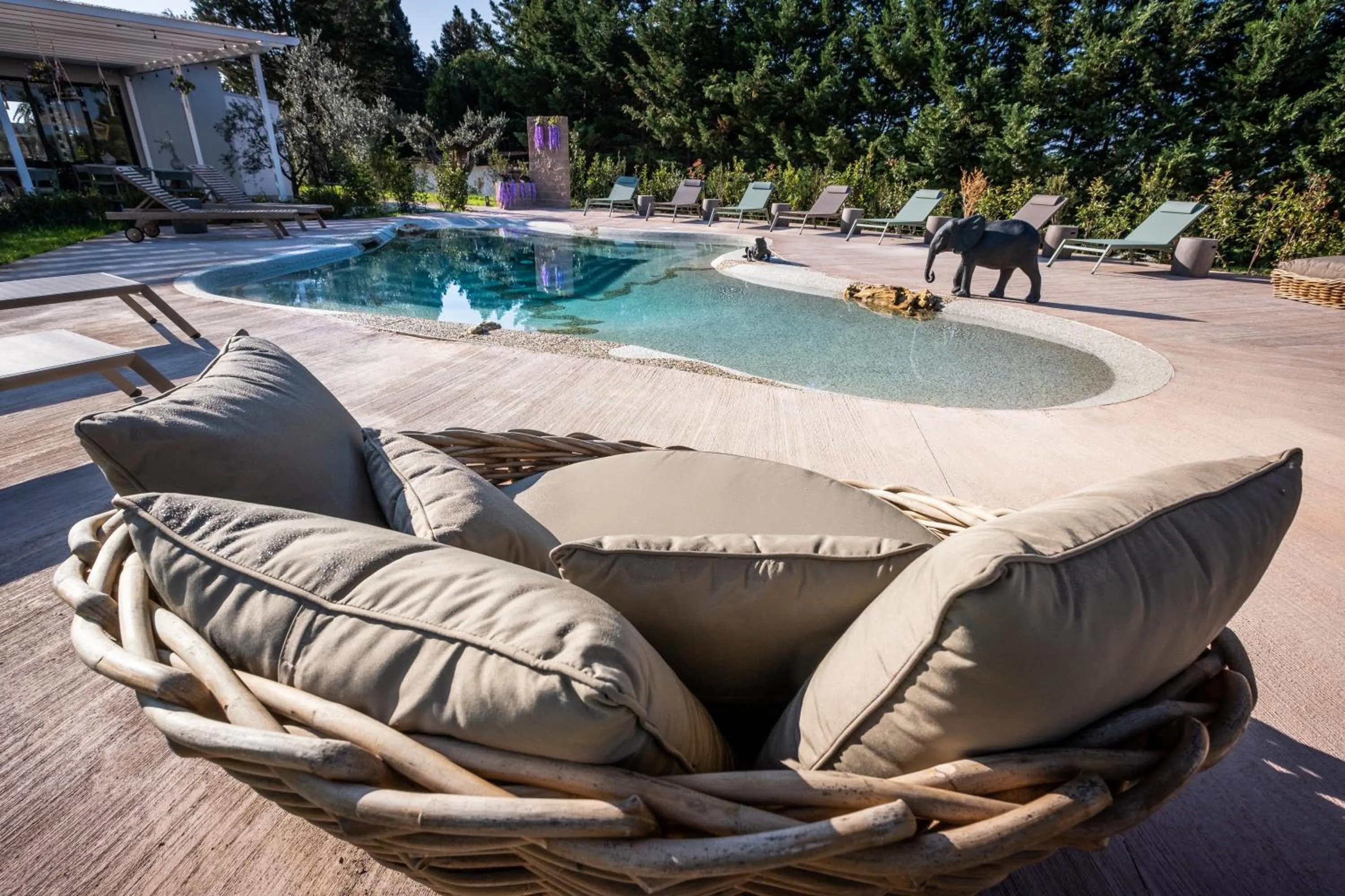 Swimming pool in Relais San Baio