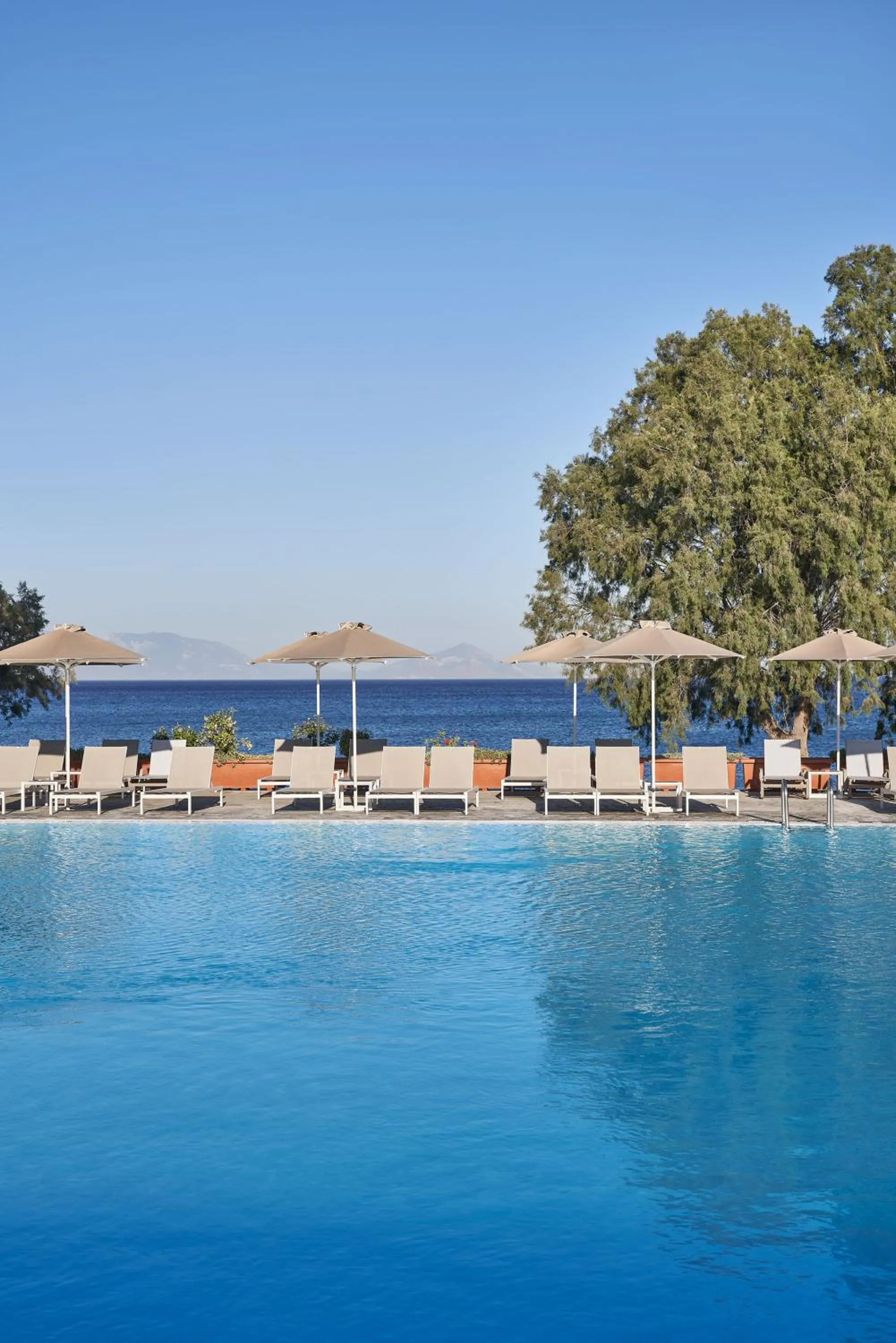 Pool view in Atlantica Beach Resort Kos