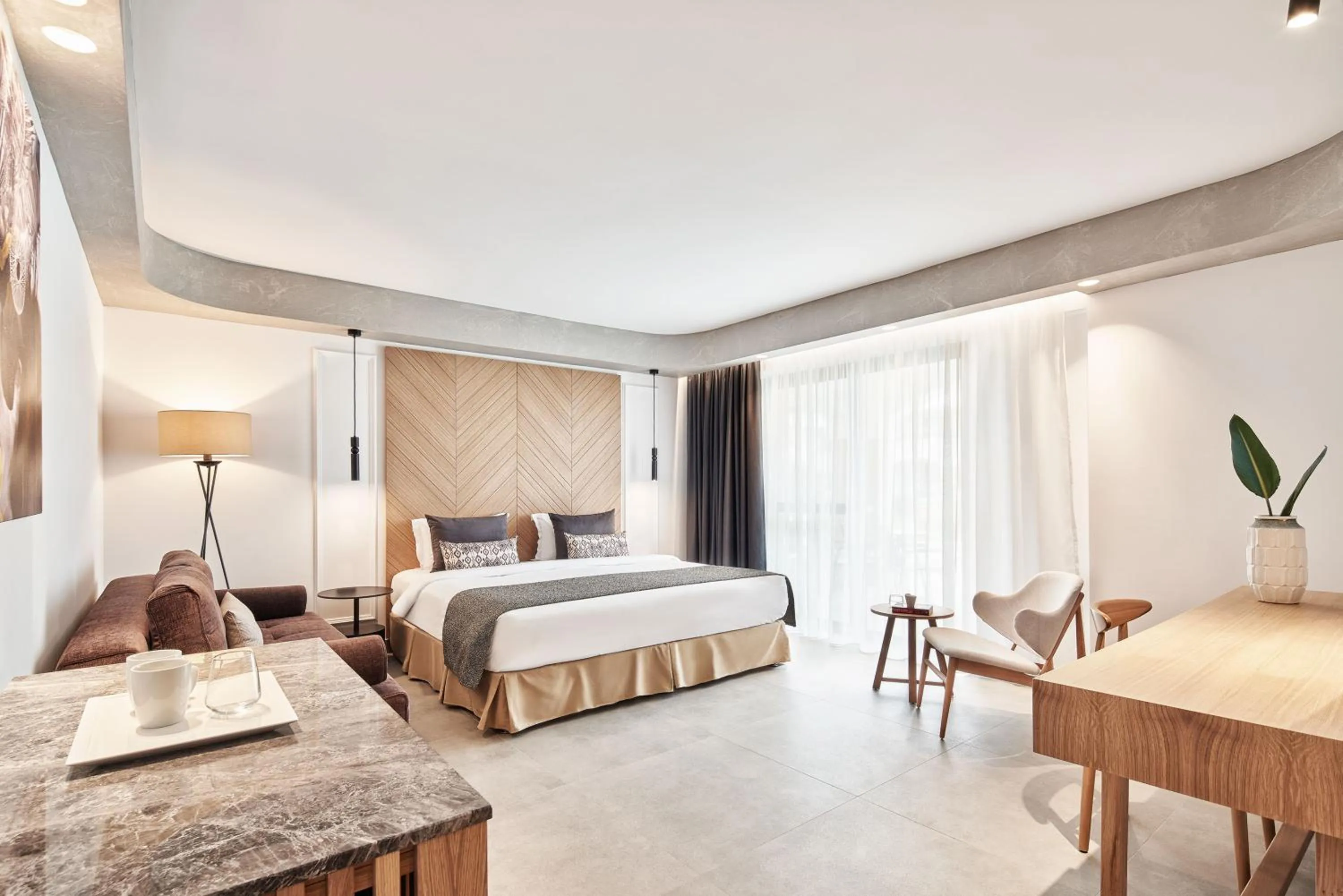 Bedroom, Bed in Atlantica Caldera Palace