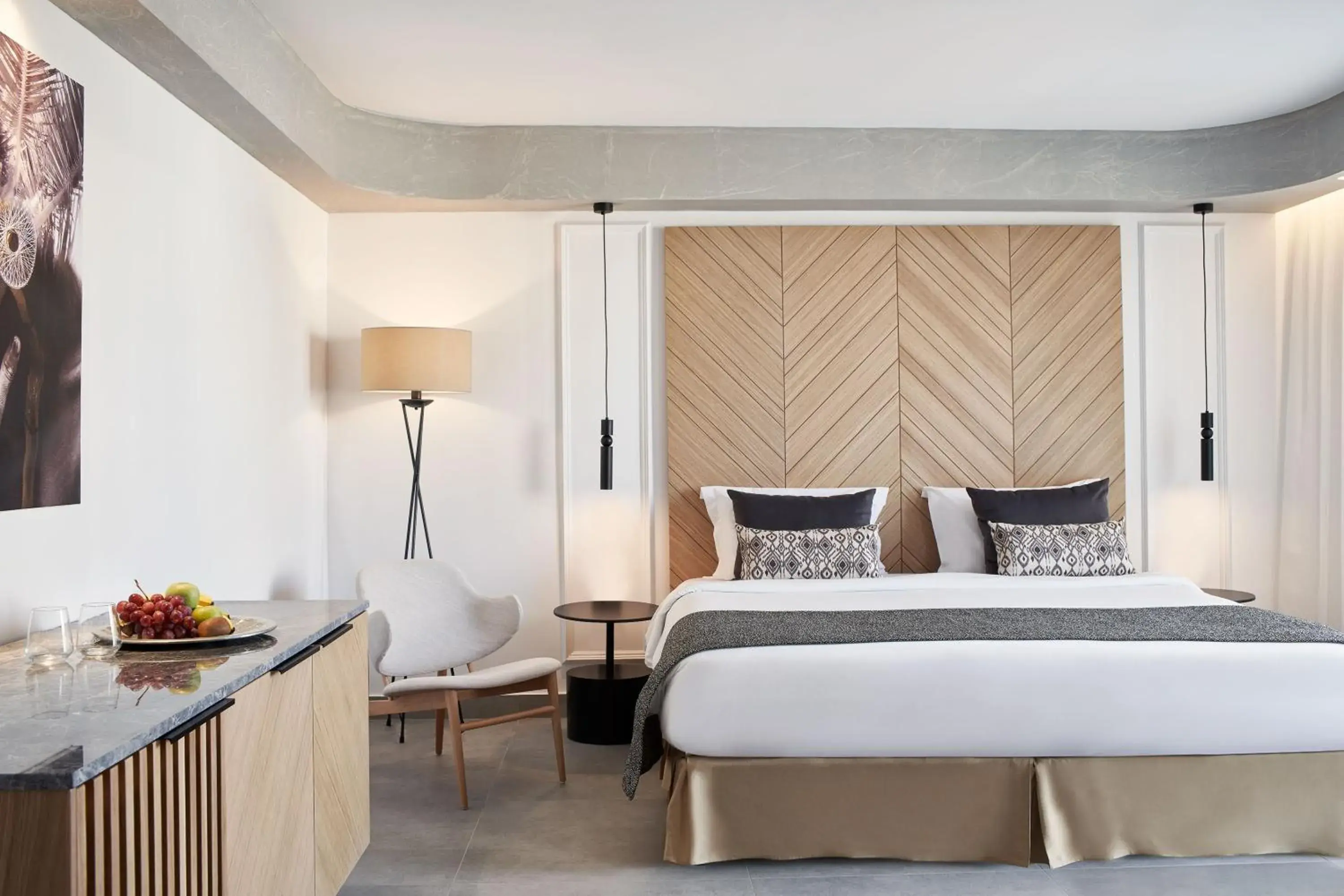 Bedroom, Bed in Atlantica Caldera Palace Bedroom, Bed in Atlantica Caldera Palace