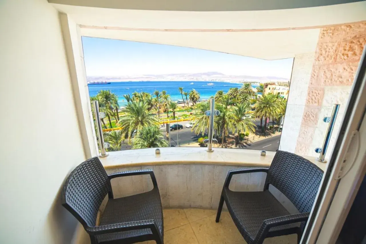 Deluxe Double Room with Balcony and Sea View in Joar Beach Hotel Deluxe Double Room with Balcony and Sea View in Joar Beach Hotel