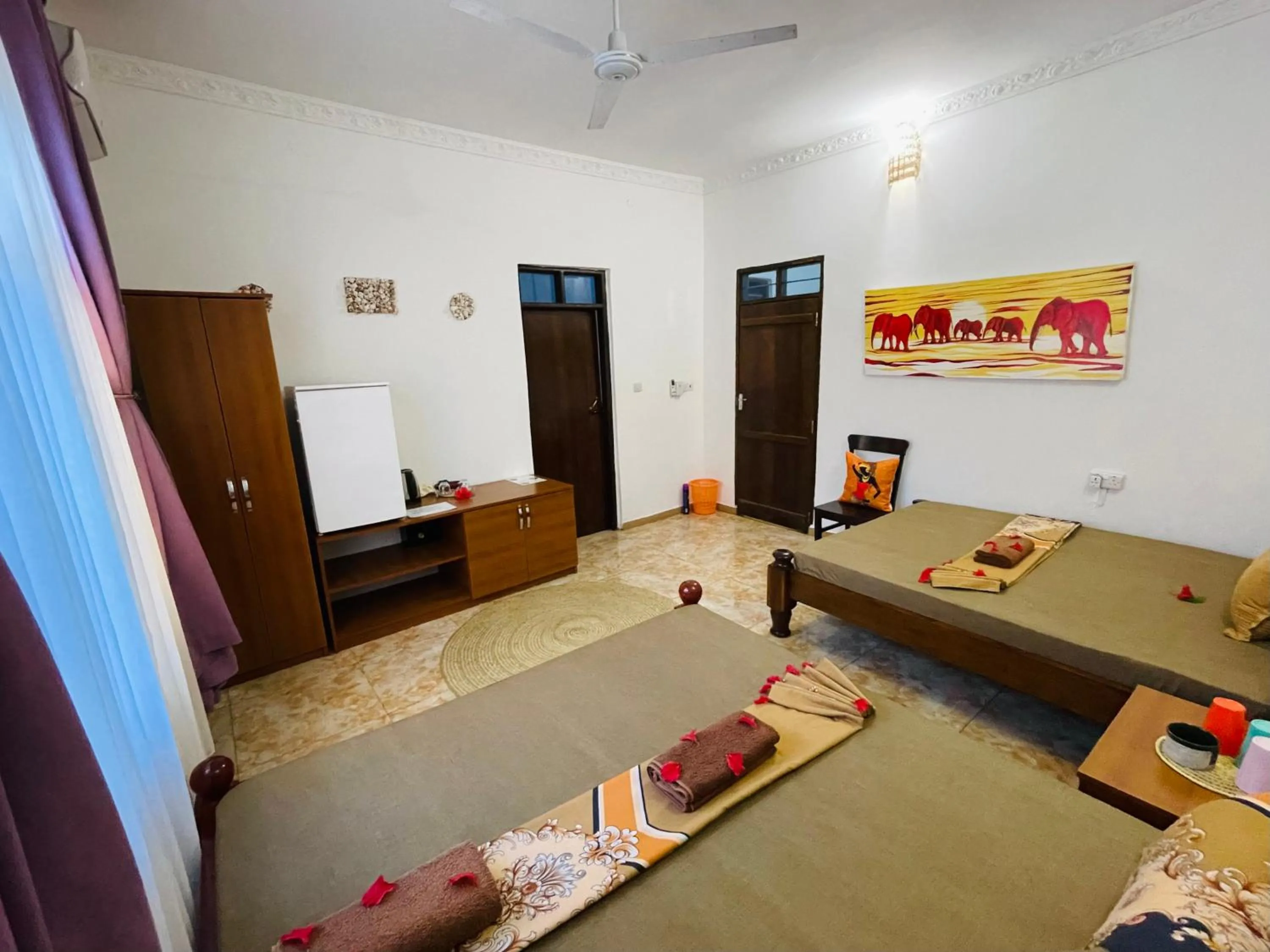 Bed in Max Hotel Nungwi