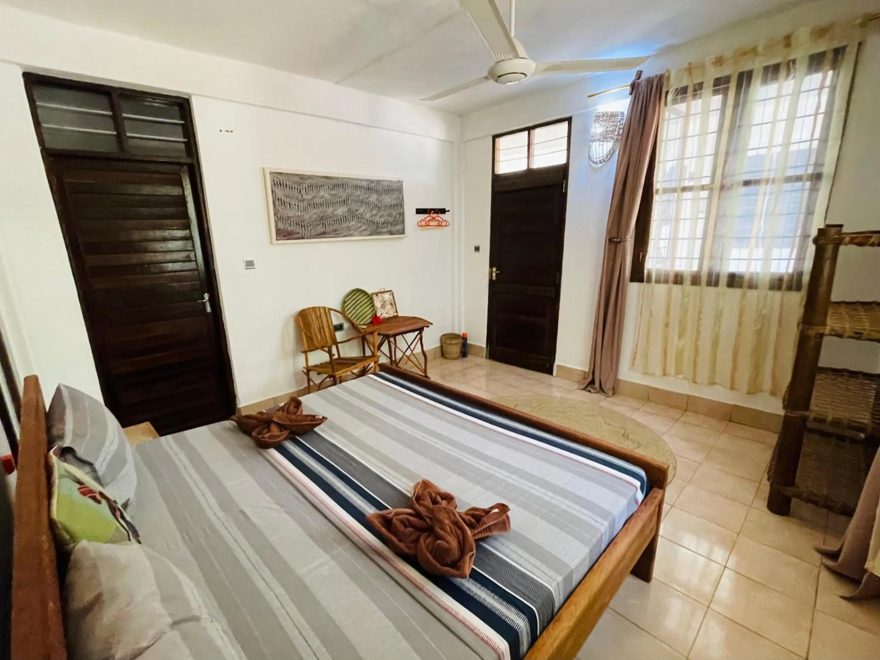 Bed in Max Hotel Nungwi