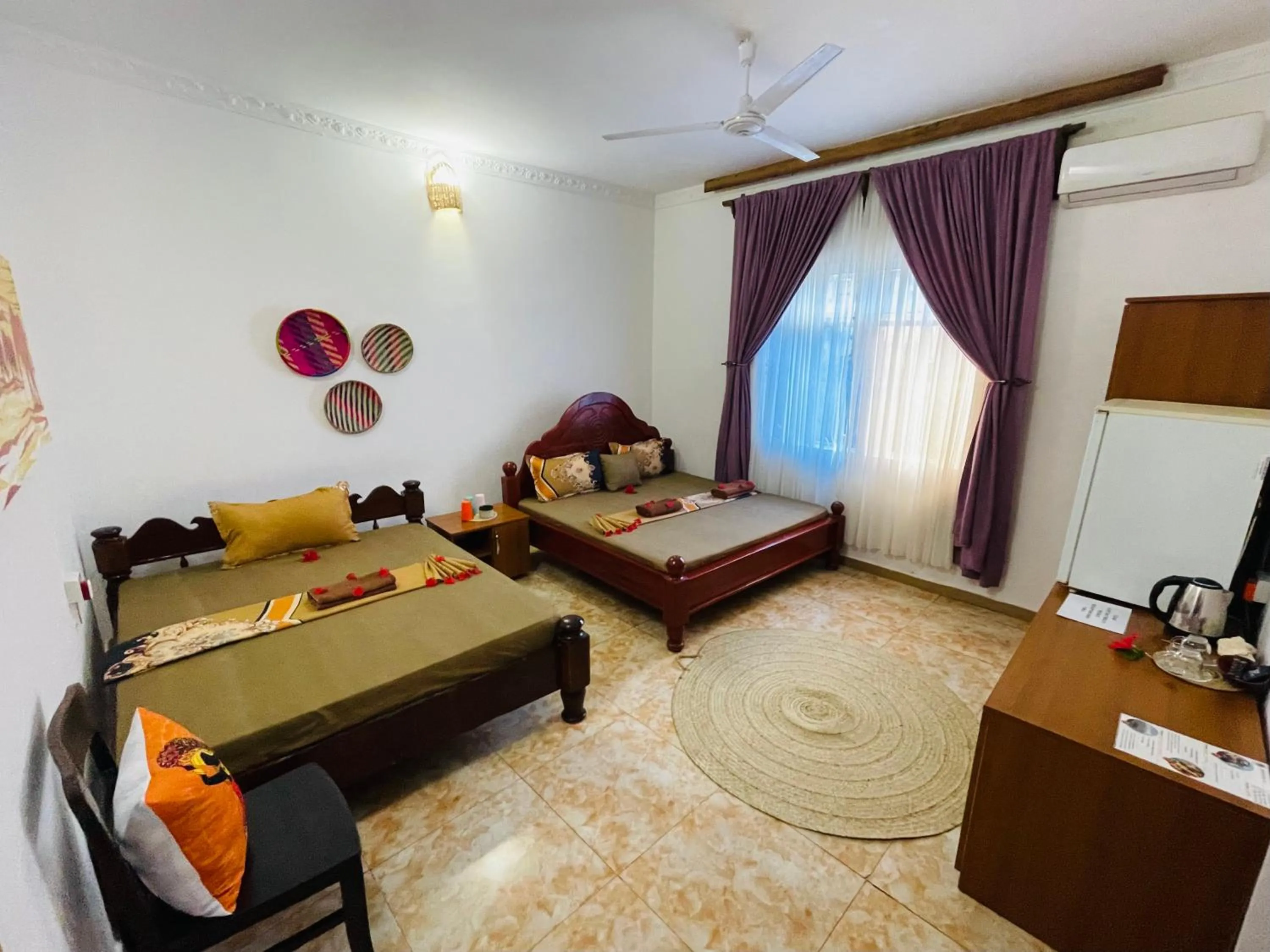 Bed in Max Hotel Nungwi