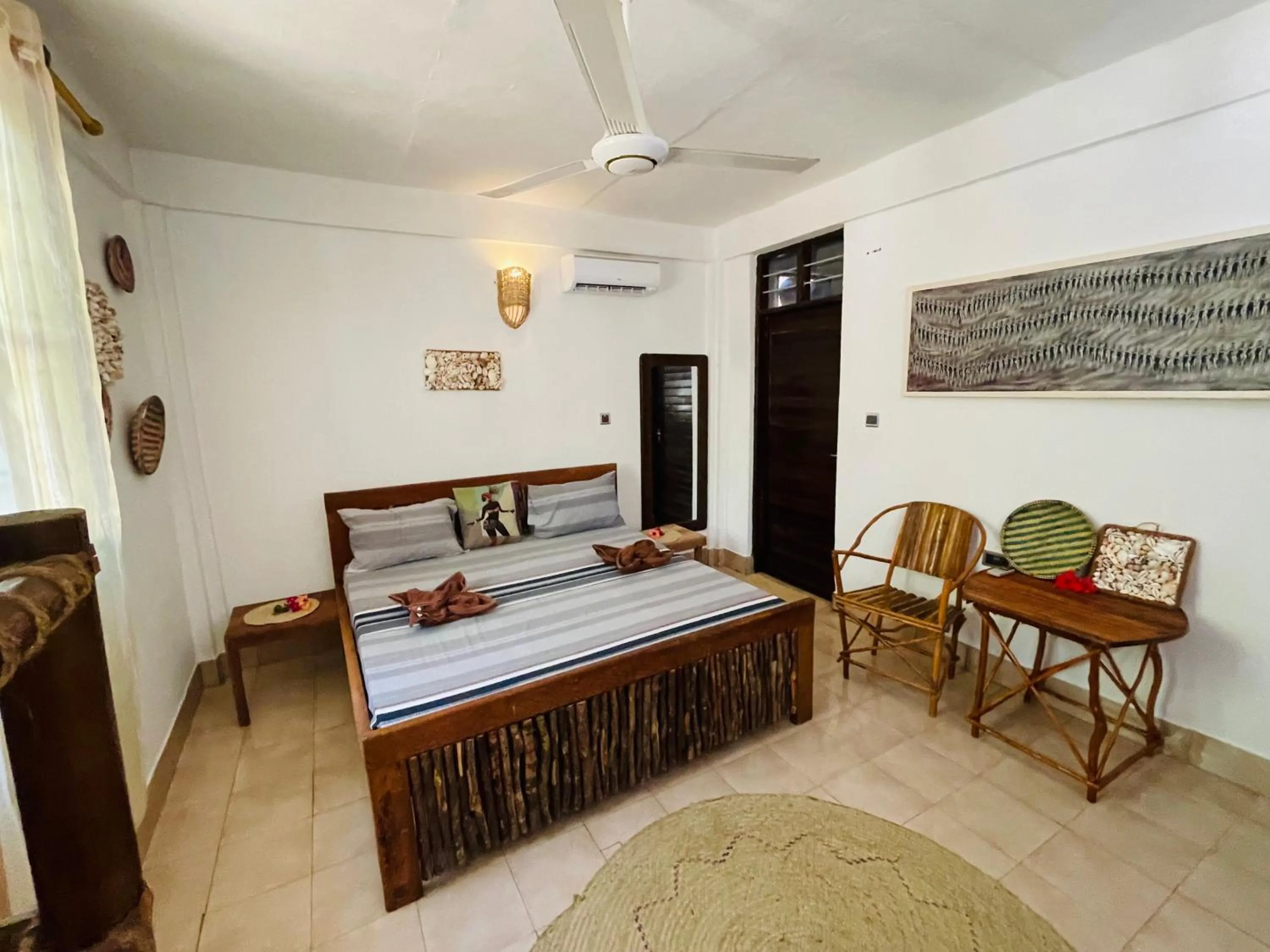 Bed in Max Hotel Nungwi