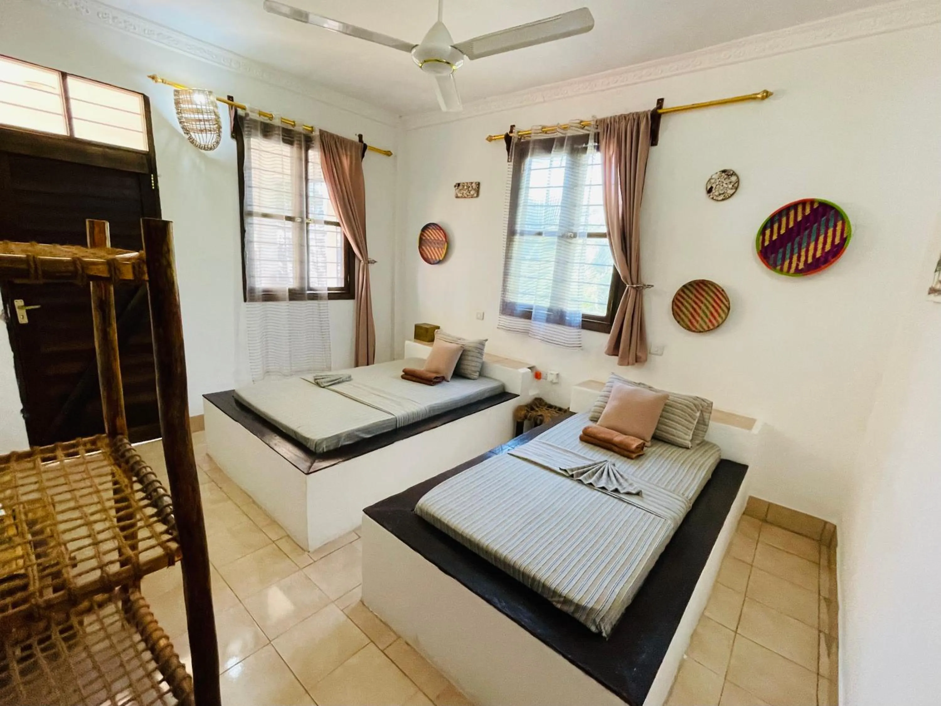 Bed in Max Hotel Nungwi