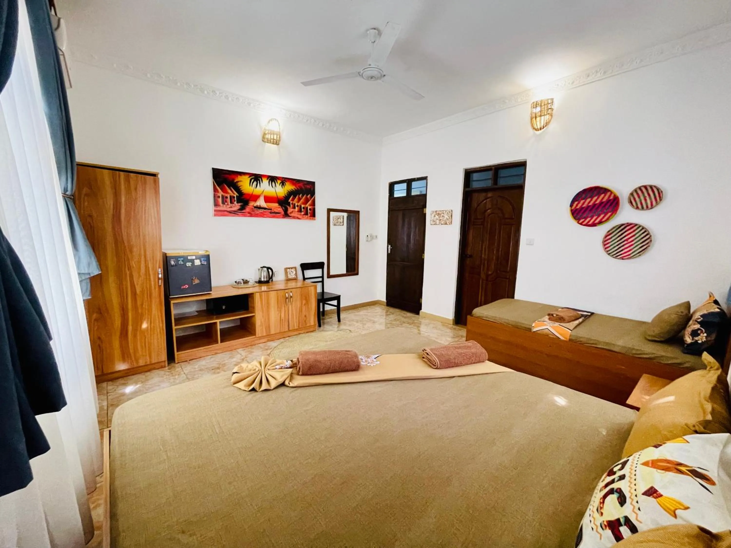 Bed in Max Hotel Nungwi