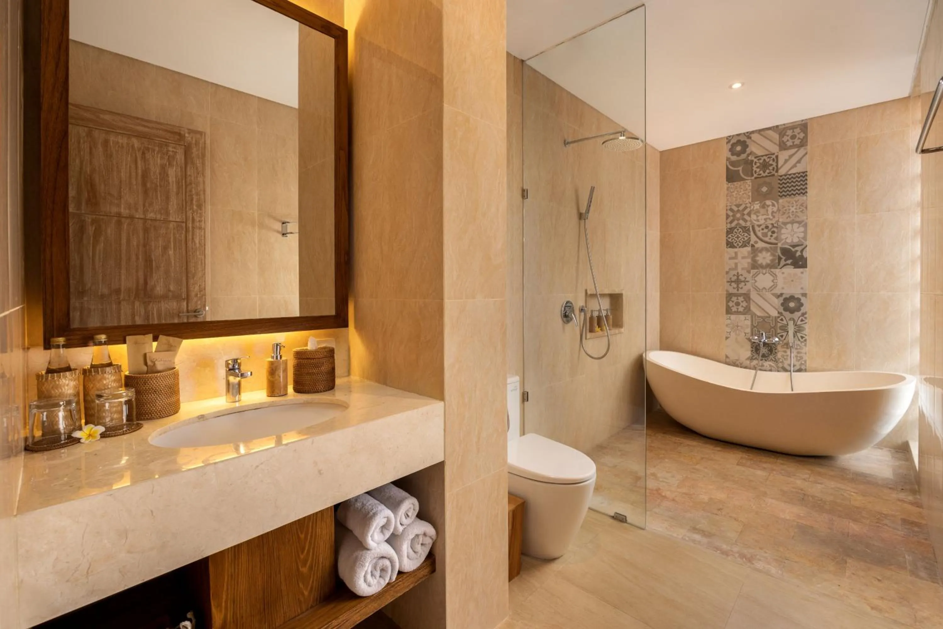 Bathroom in Kahayana Suites Ubud