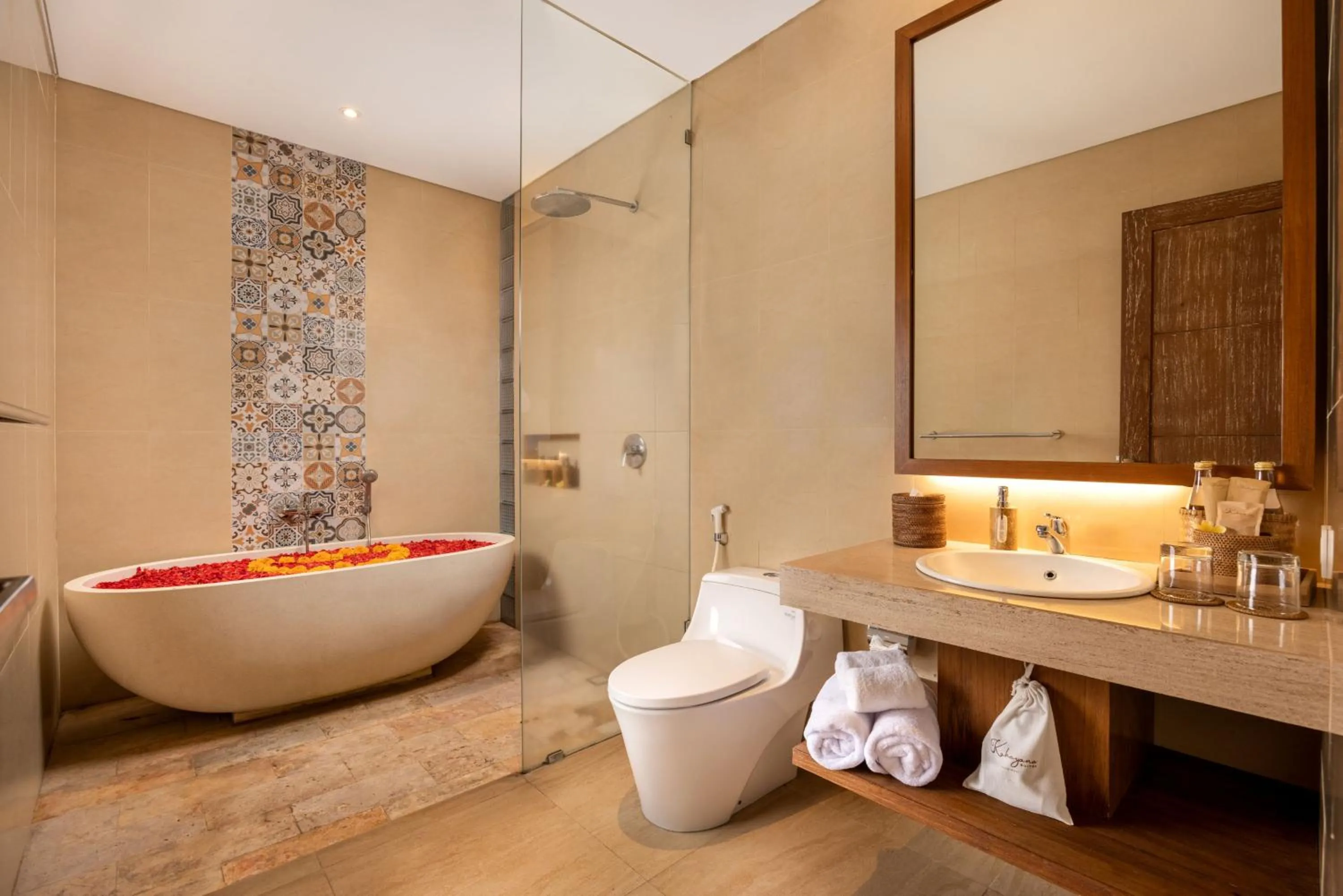 Bathroom in Kahayana Suites Ubud