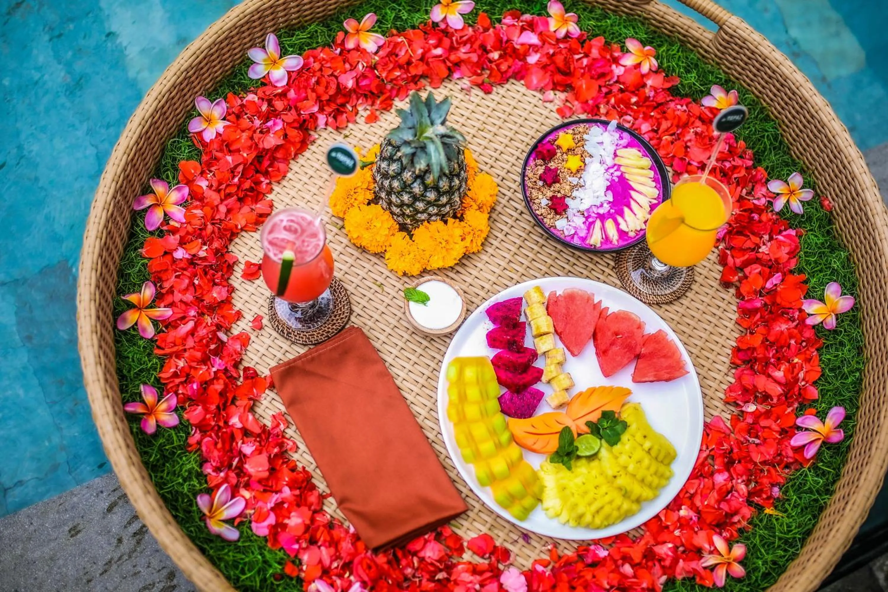 Food and drinks in Kahayana Suites Ubud