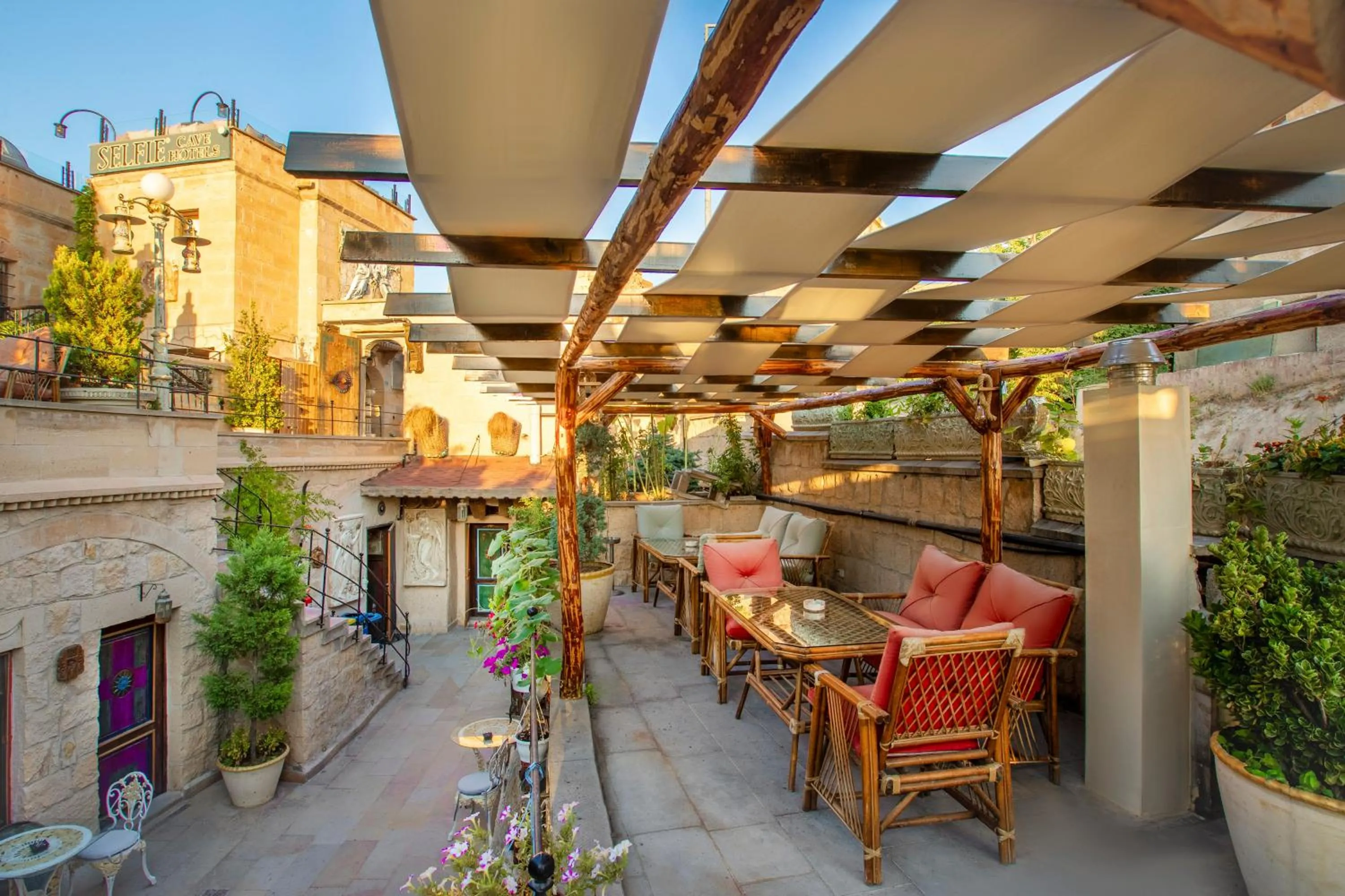 Patio in Cappadocia Fairy Chimneys Selfie Cave Hotels - Special Class