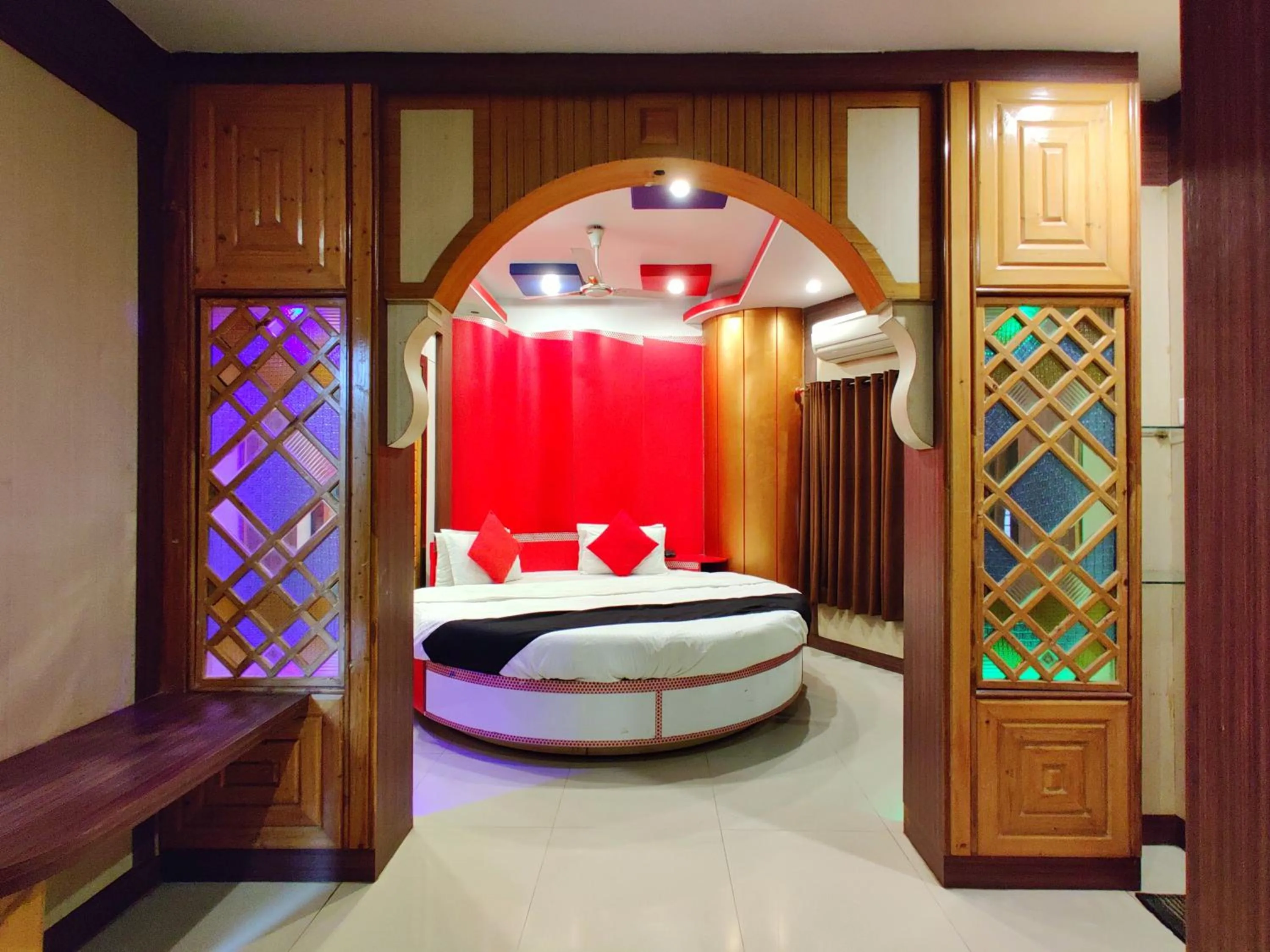 Bed in Hotel Pratap Heritage