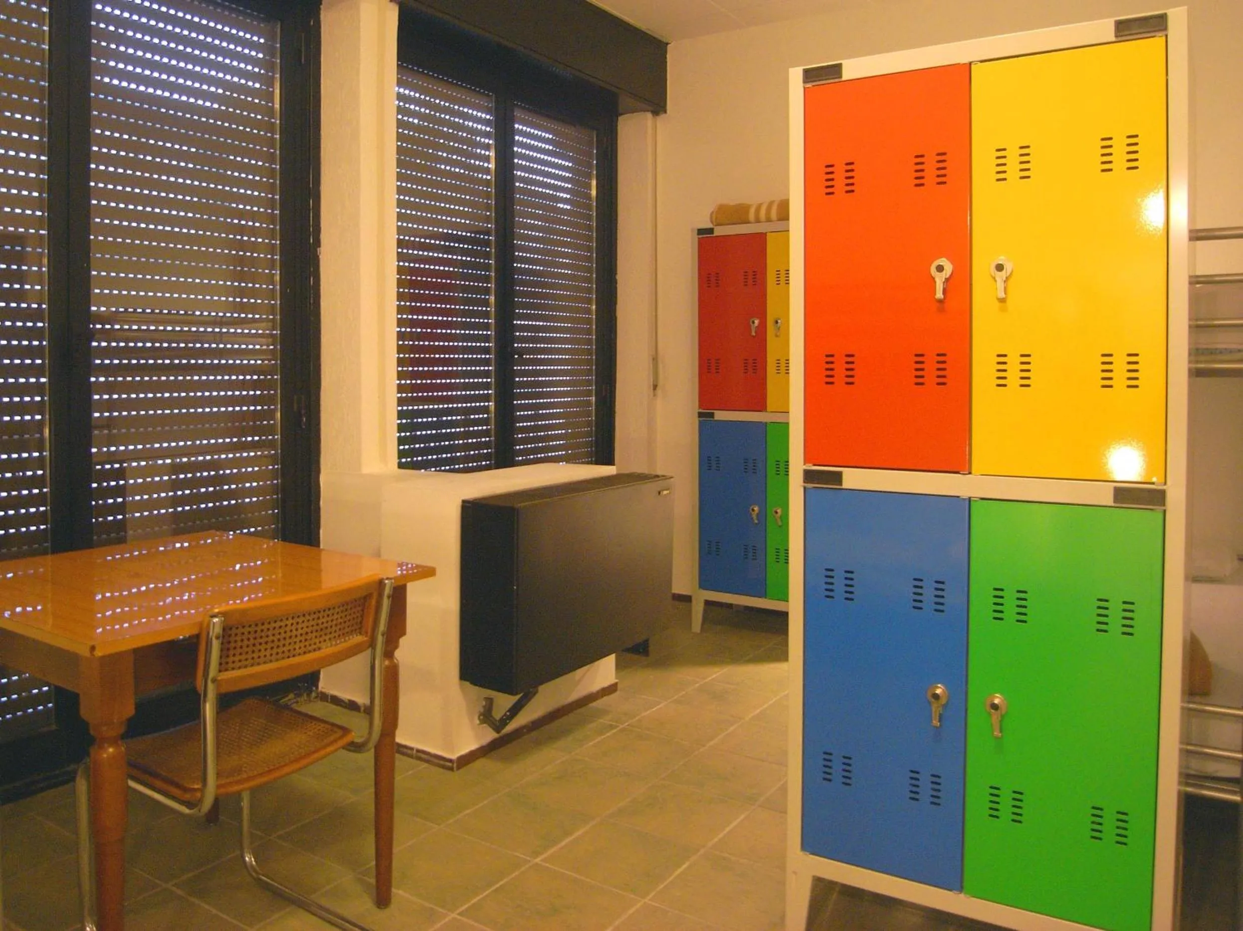 Seating area in Hostel Colours